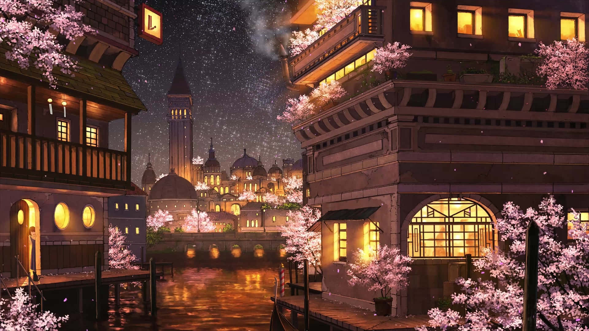 Löydä Anime Cityn lumoava kauneus. Taustakuvat