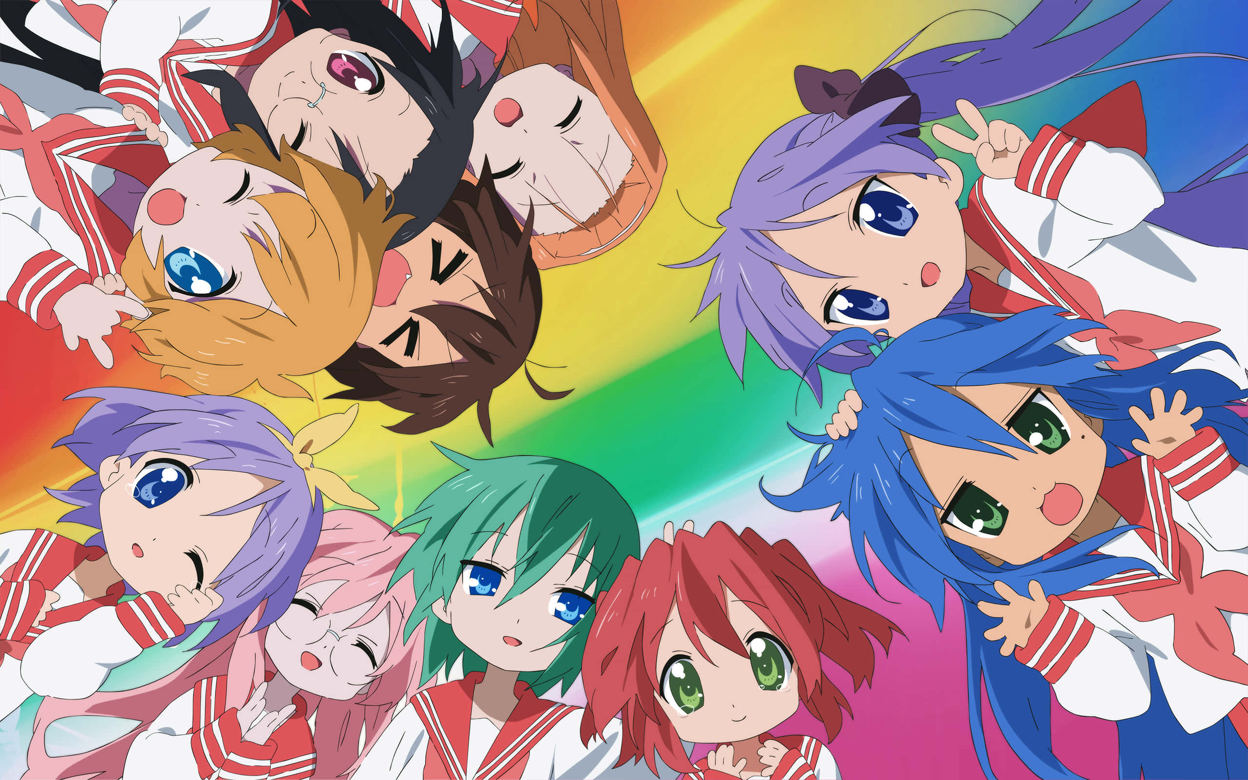 Lucky Star -animejuliste Taustakuvat