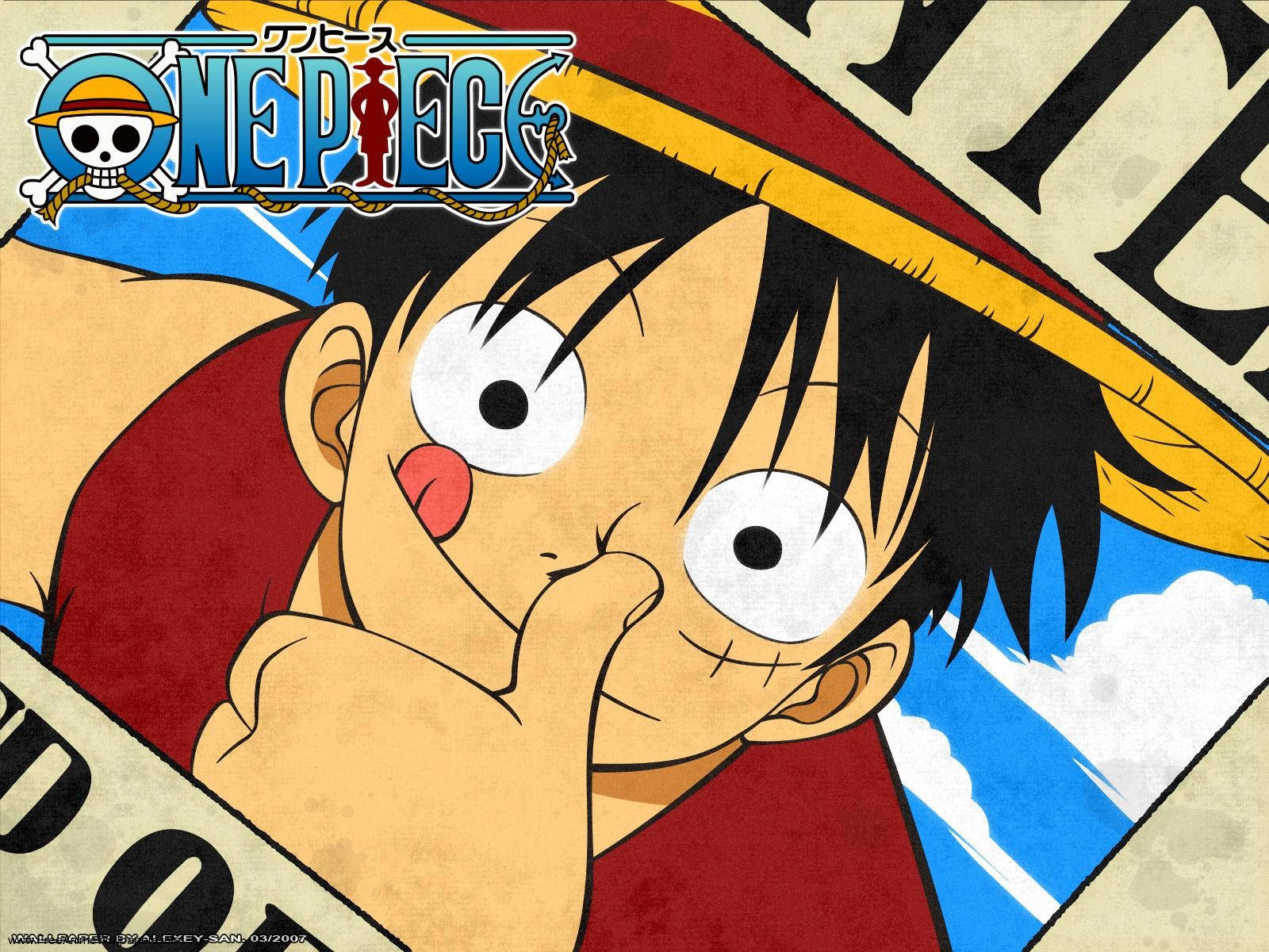 Luffy etsintäkuulutus One Piece työpöytä Taustakuvat