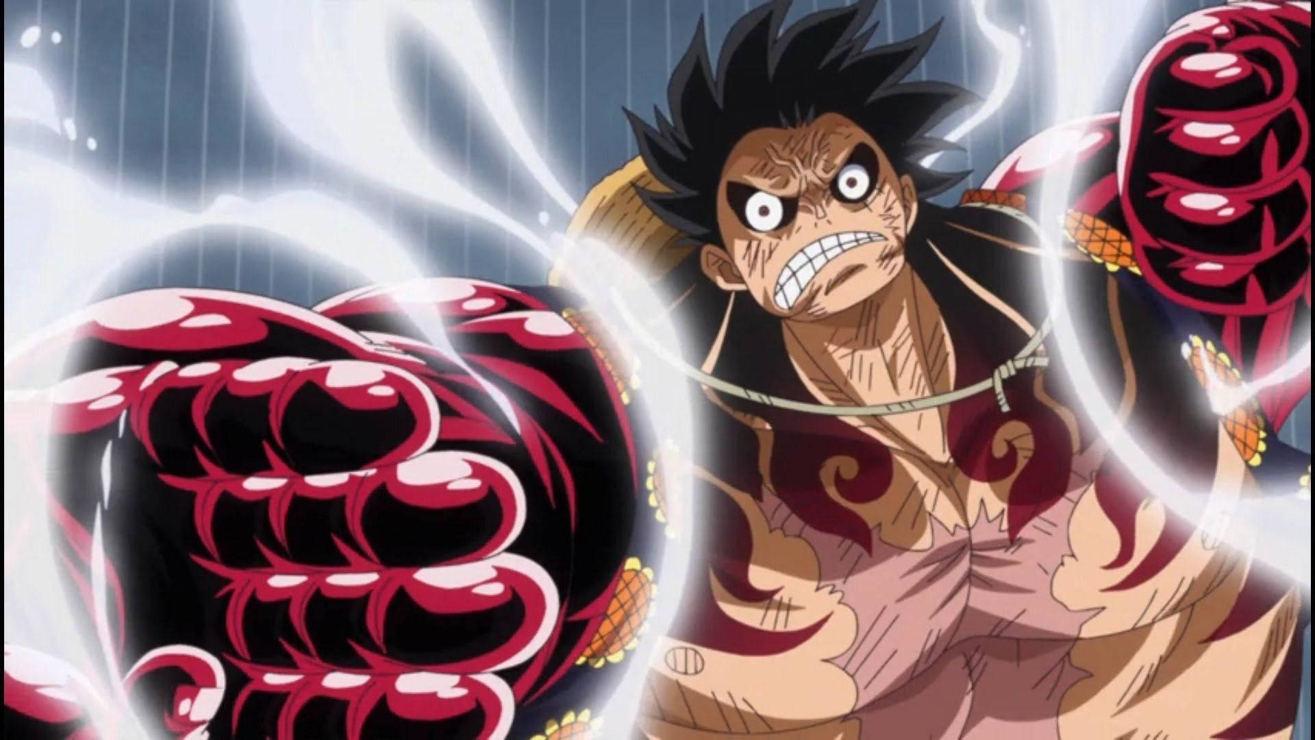 Luffy Gear 4 vääristyneet kasvot Taustakuvat