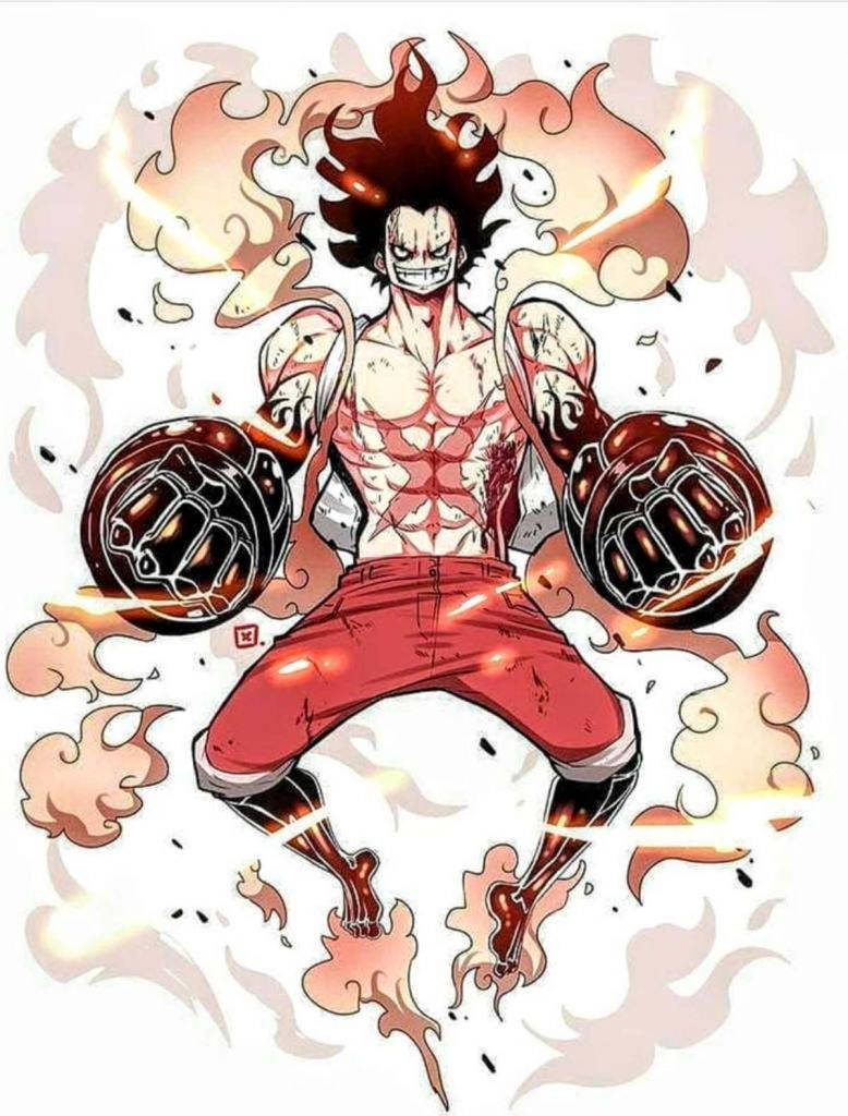 Luffy Gear 4 virnistää Taustakuvat