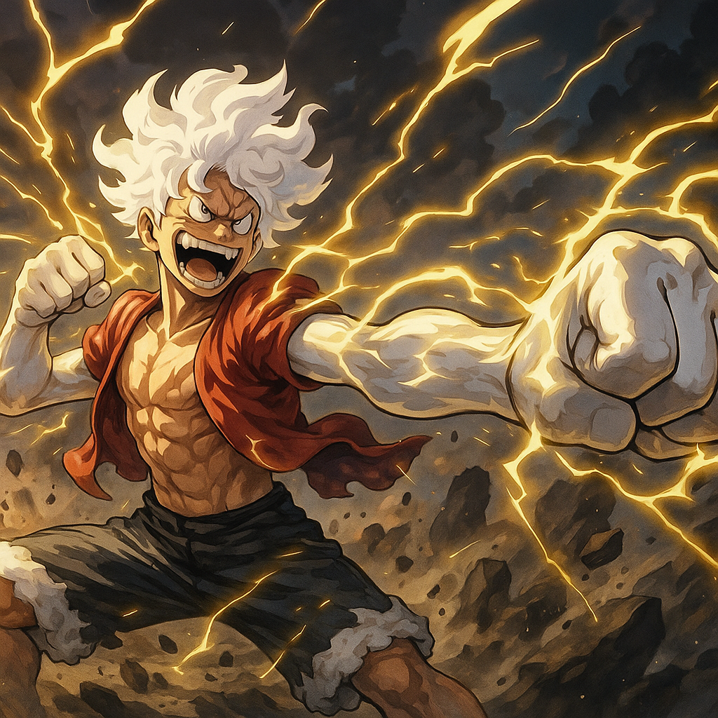 Luffy Gear 5 -tilassa Taustakuvat