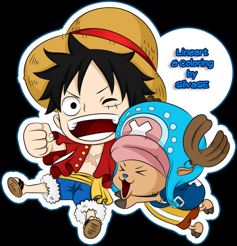 Luffy ja Chopper - Animoitu tarra Taustakuvat