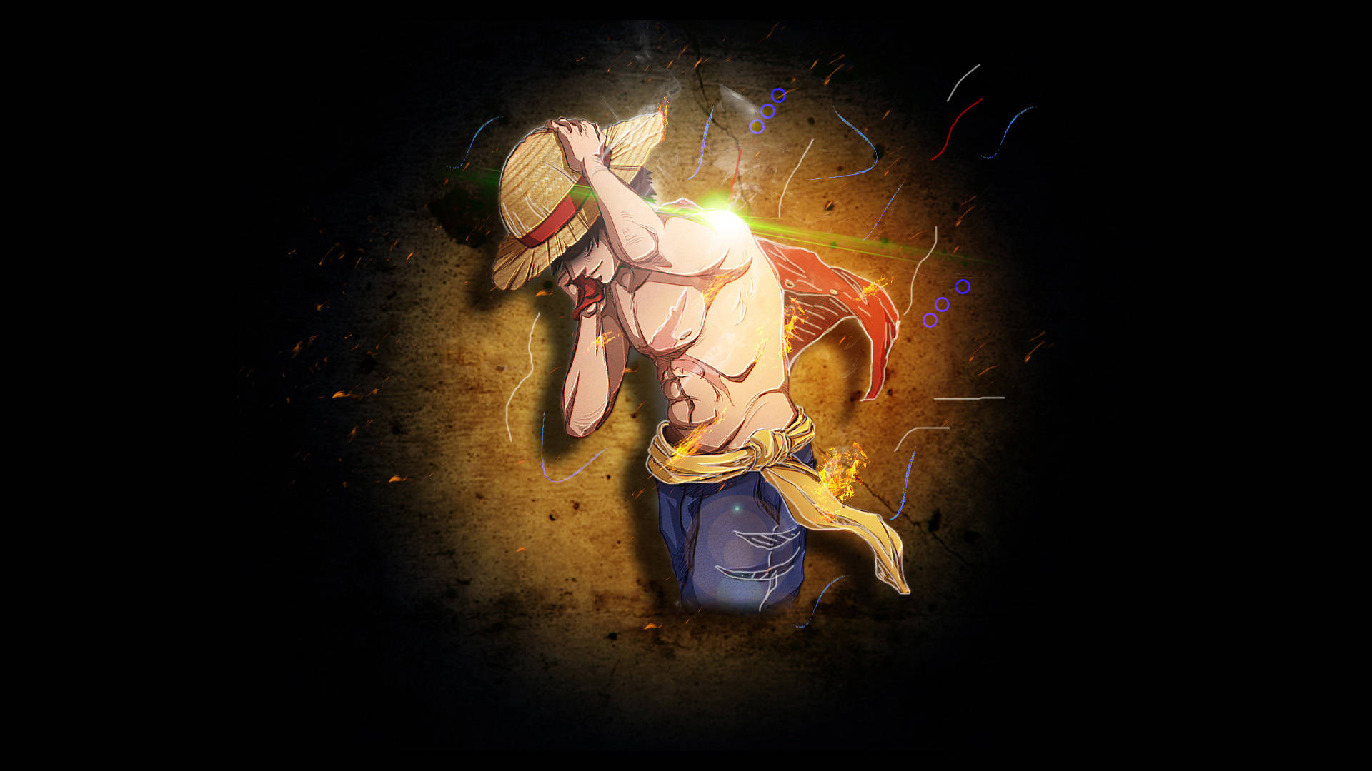 Luffy One Piece -animesta Taustakuvat