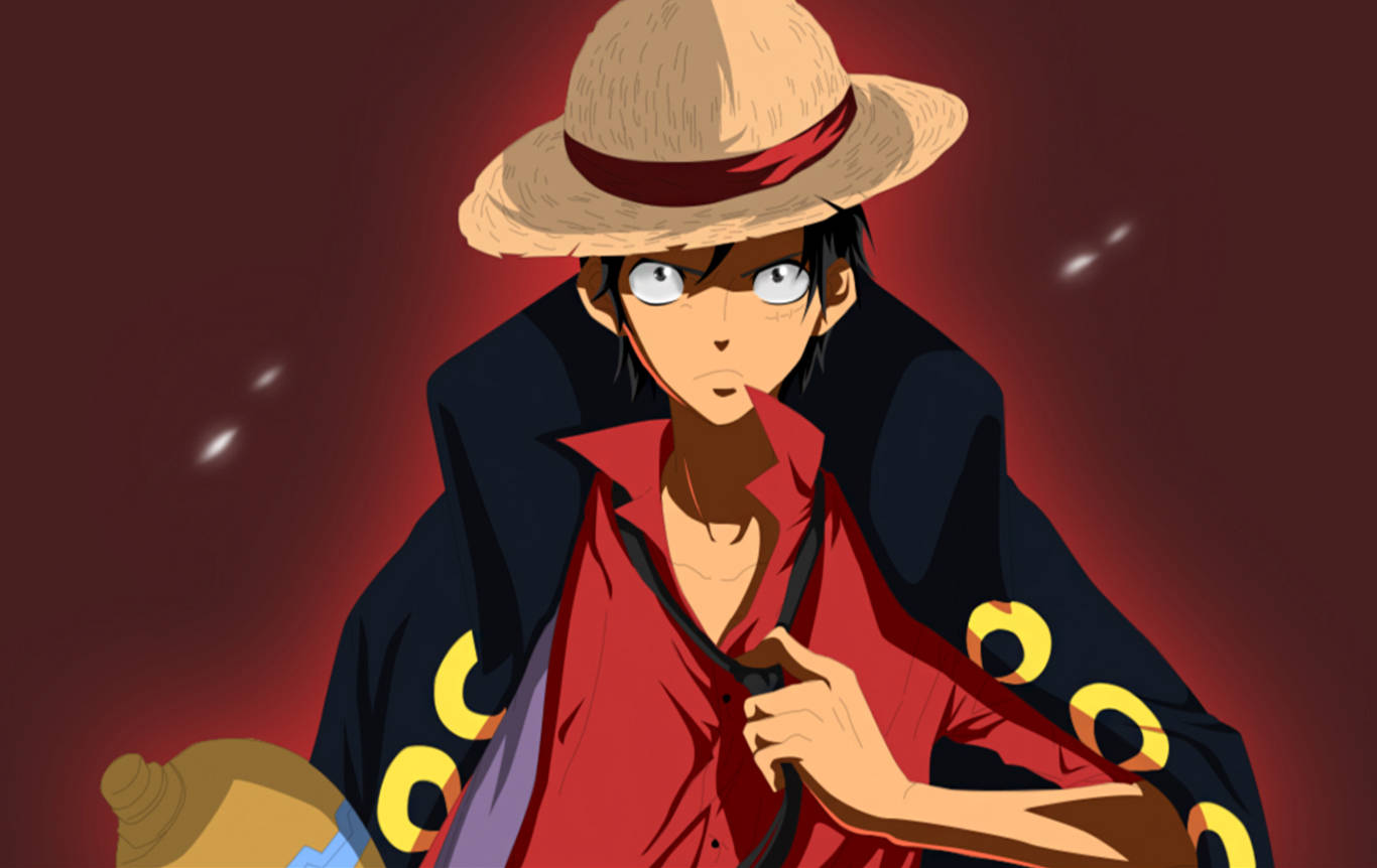 Luffy punamustat vaatteet Taustakuvat