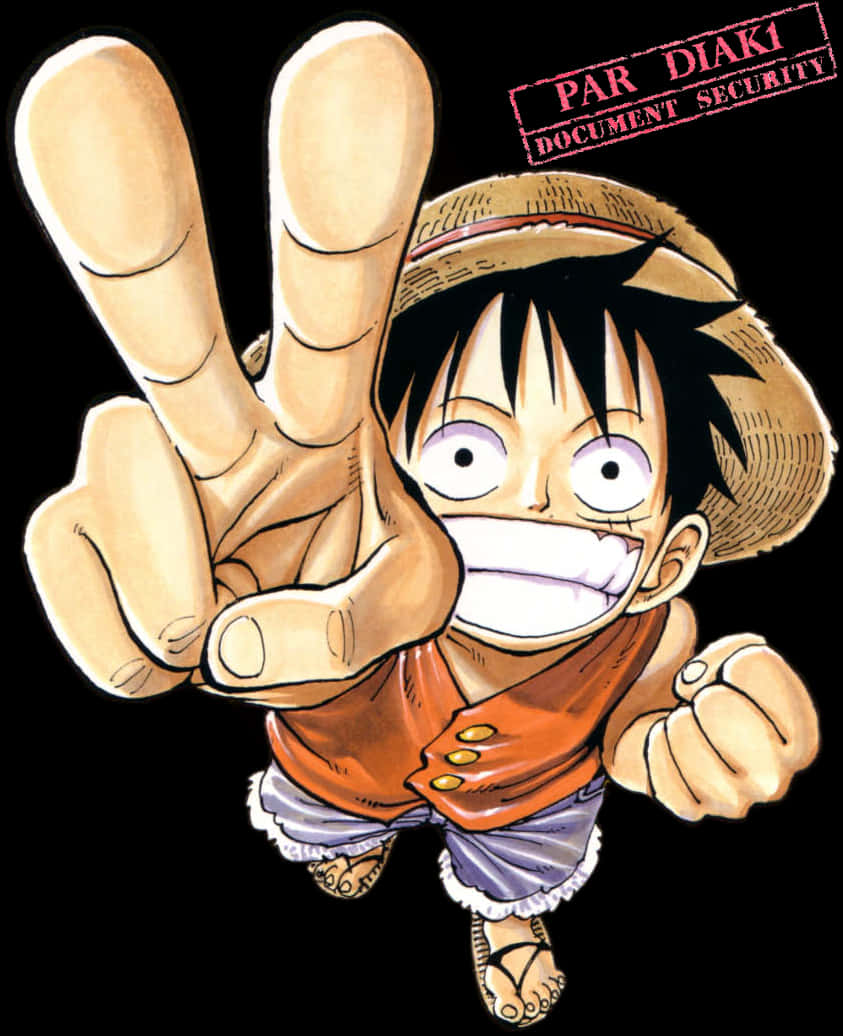 Luffyn voittoasento One Piece Taustakuvat