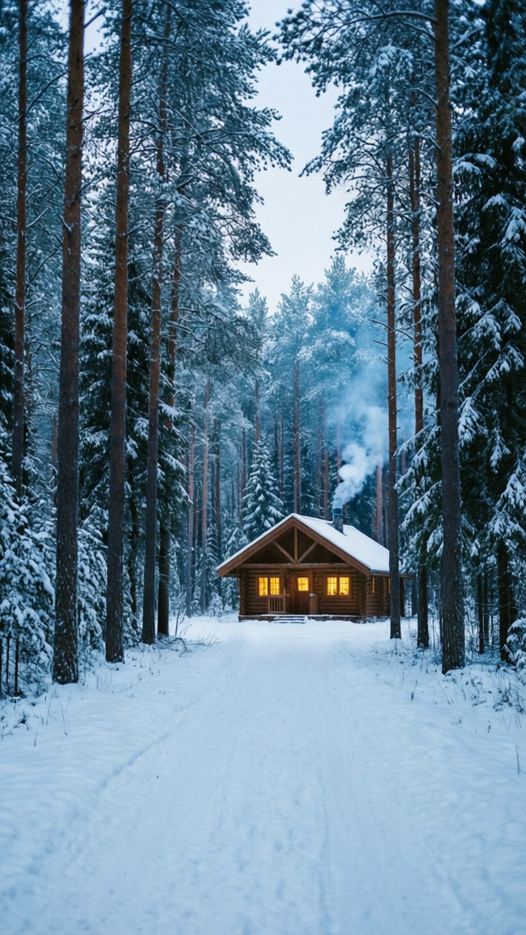 Luminen metsämökkipolku Taustakuvat