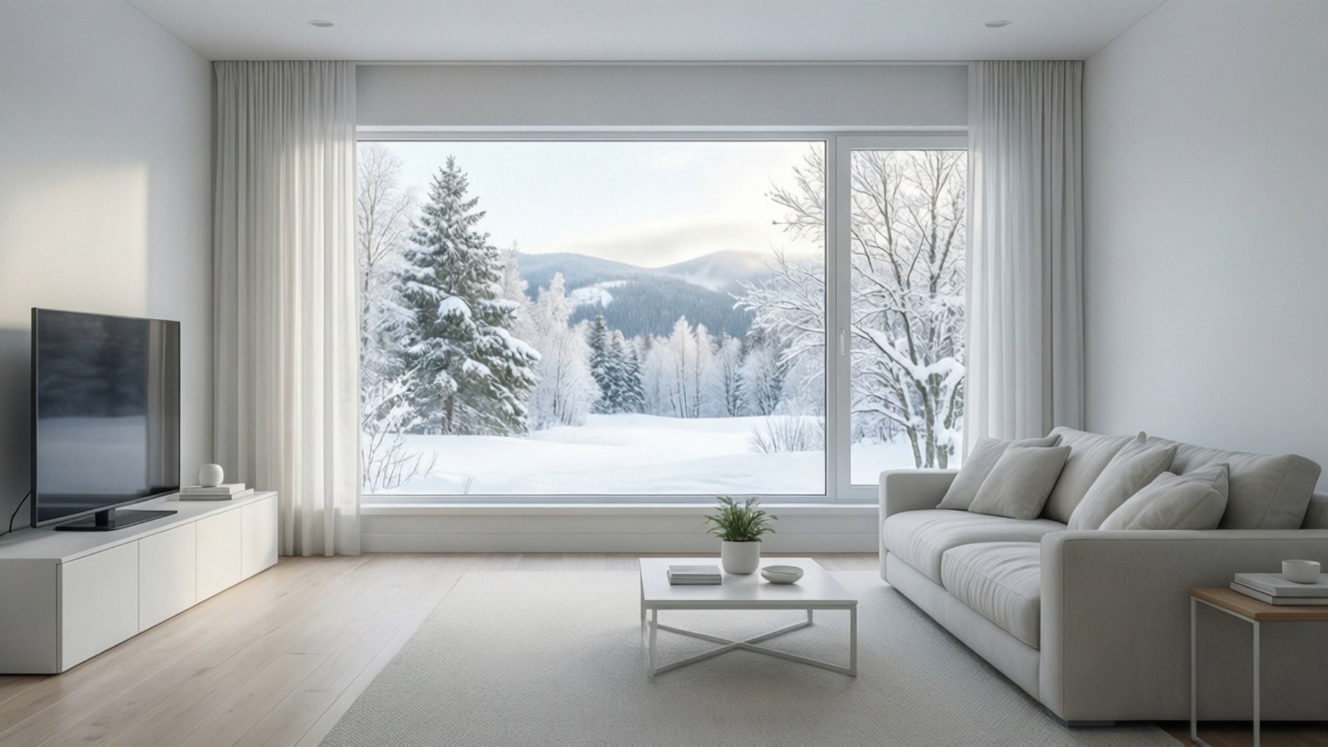 Luminen minimalistinen olohuone Taustakuvat