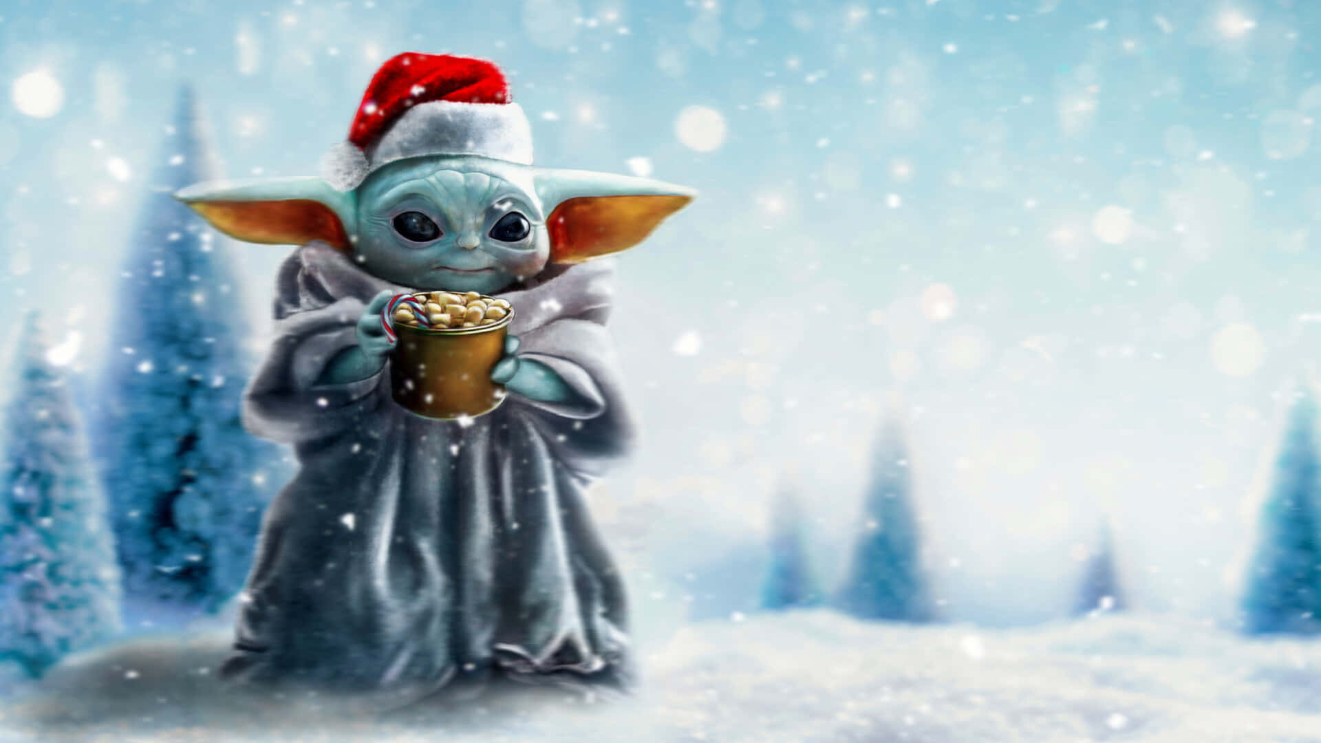 Luminen Vauva Yoda Joulu Taustakuvat
