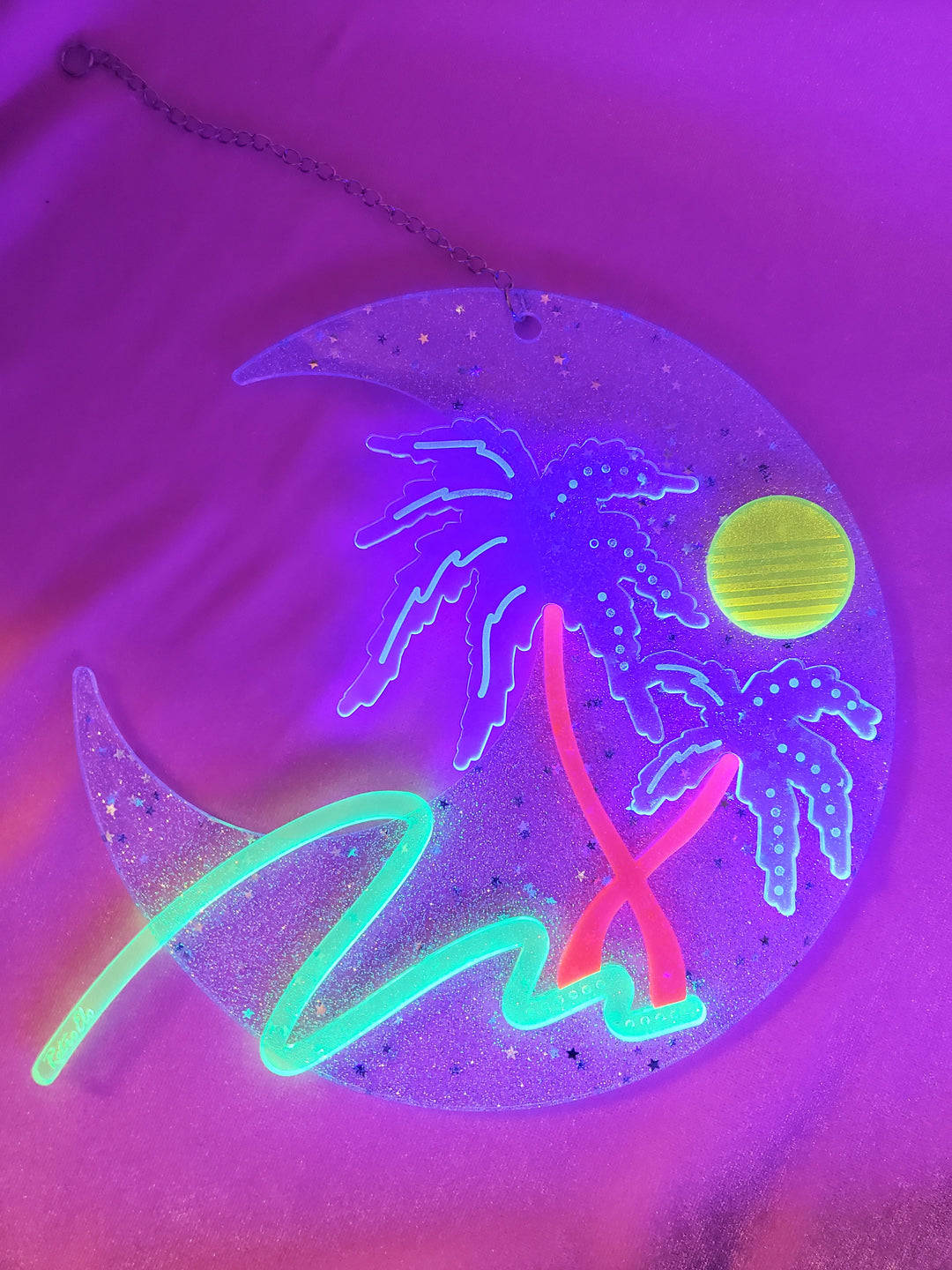 Luminesoiva neonkuu Taustakuvat