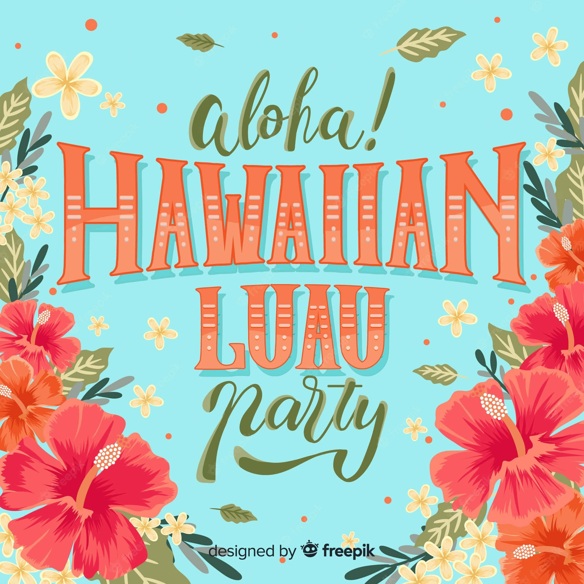 Lumoava Havaijin luau -tausta Taustakuvat