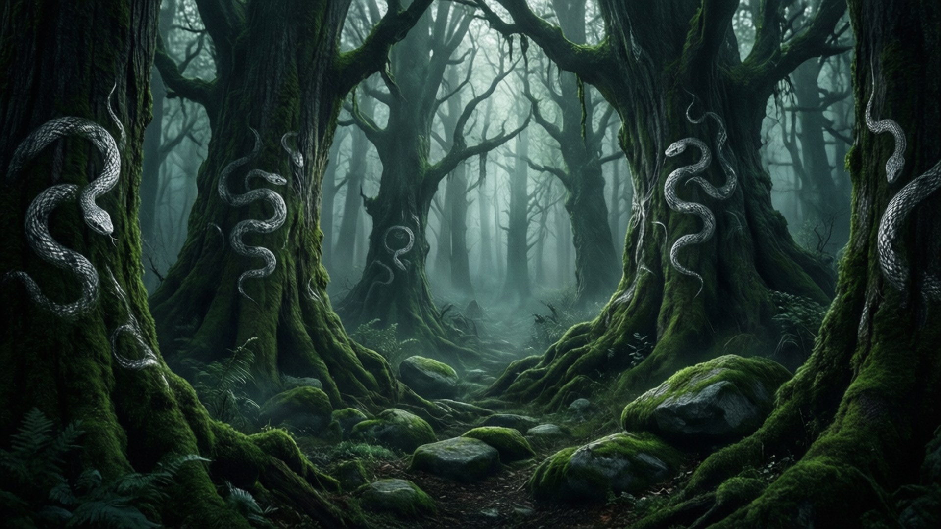 Lumottu Slytherin-metsä Taustakuvat