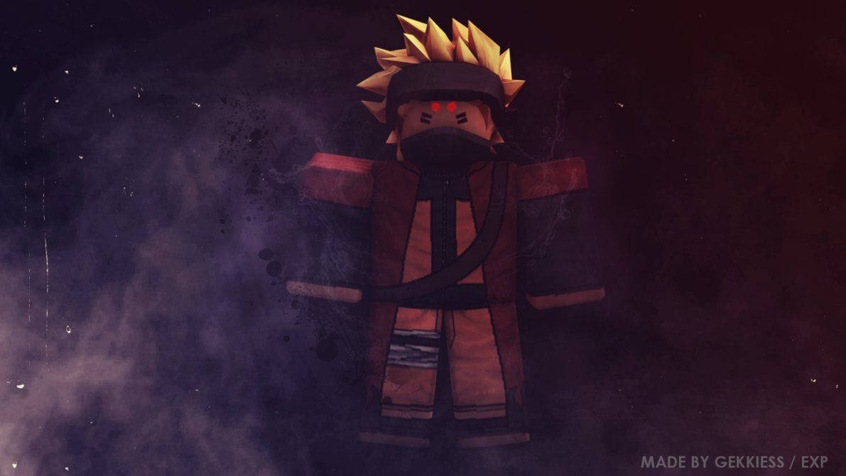 Upea taustakuva Naruto-avatarista Roblox-pelissä.