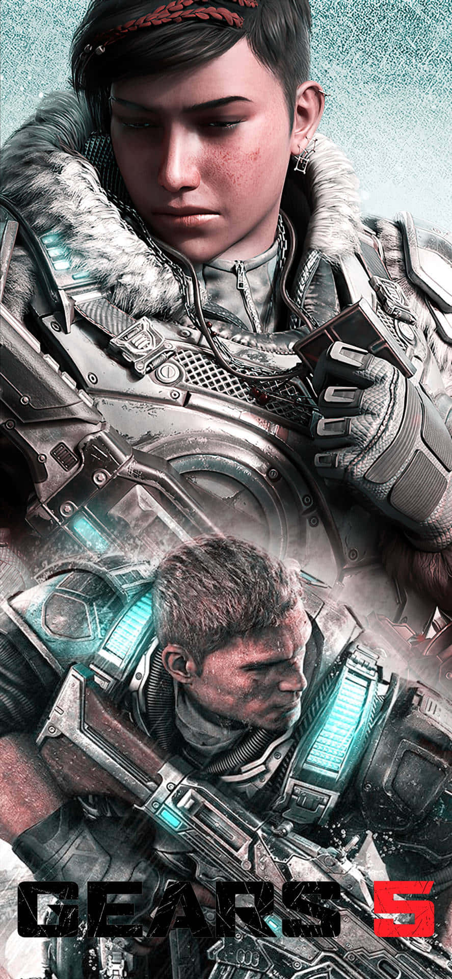 Luova juliste iPhone XS Gears Of War 5 -tausta Taustakuvat