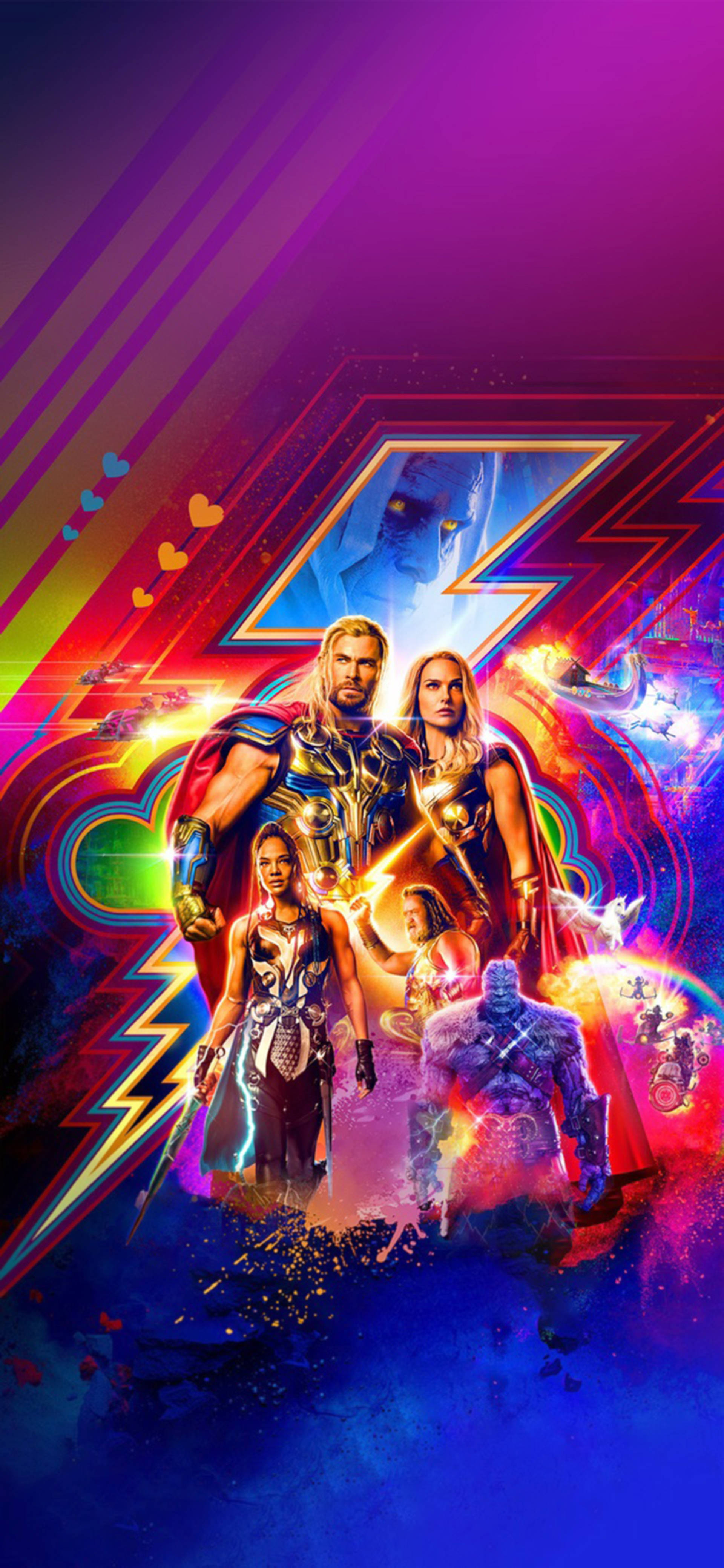 Luova Thor Love and Thunder -taide Taustakuvat