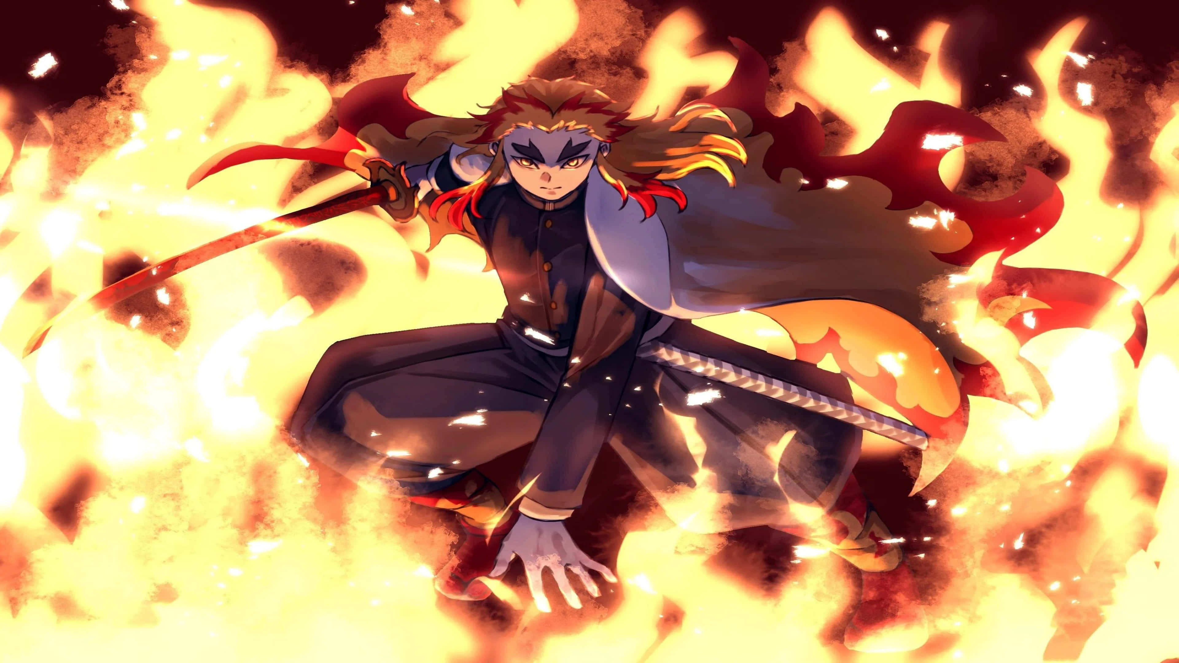 Maagisen elävä 4K Demon Slayer -taideteos Taustakuvat