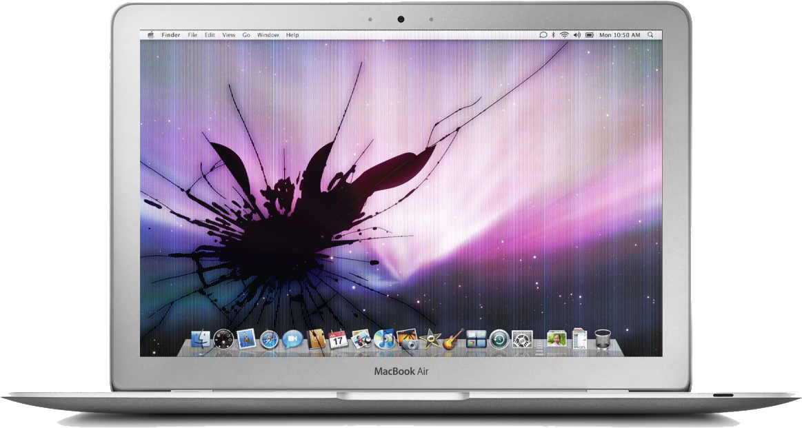 Mac Book Air säröillyn näytön taustakuva Taustakuvat