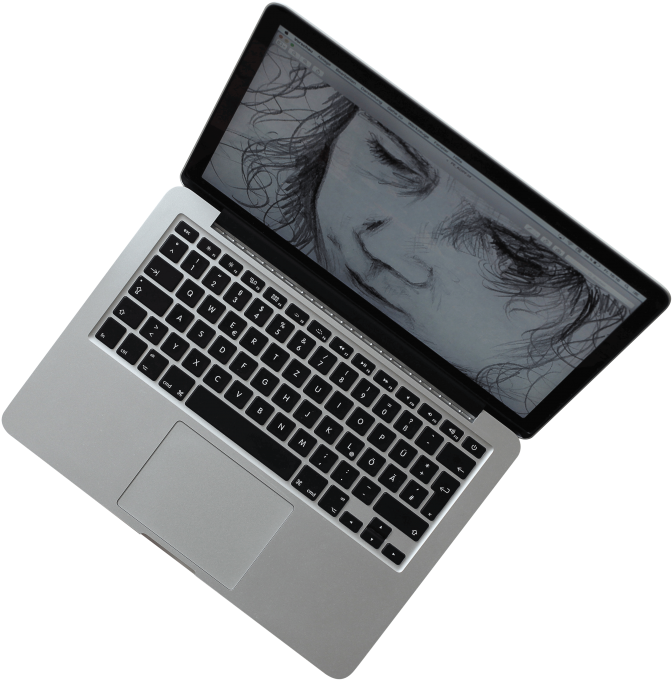 MacBook Pro Sketch näytöllä Taustakuvat