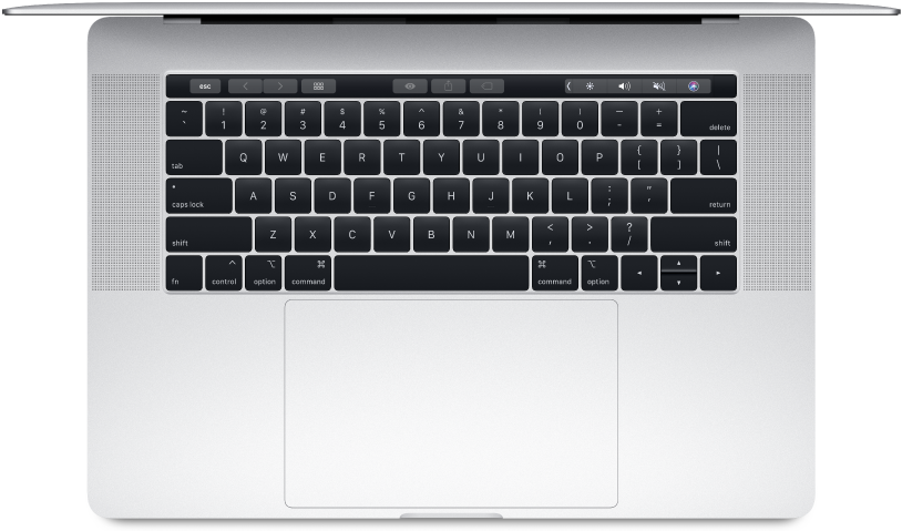 MacBook Pro ylhäältä kuvattuna näppäimistö ja kosketuslevy Taustakuvat