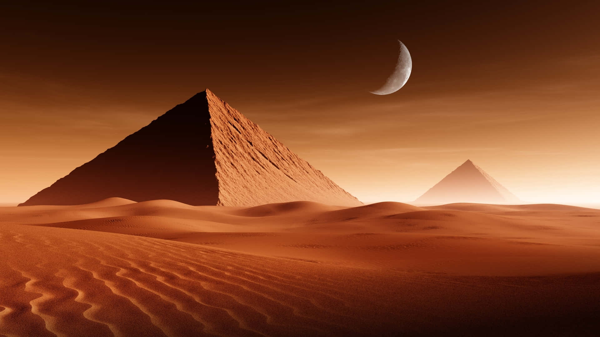 Mahtava näkymä Egyptin Gizan pyramideille Taustakuvat
