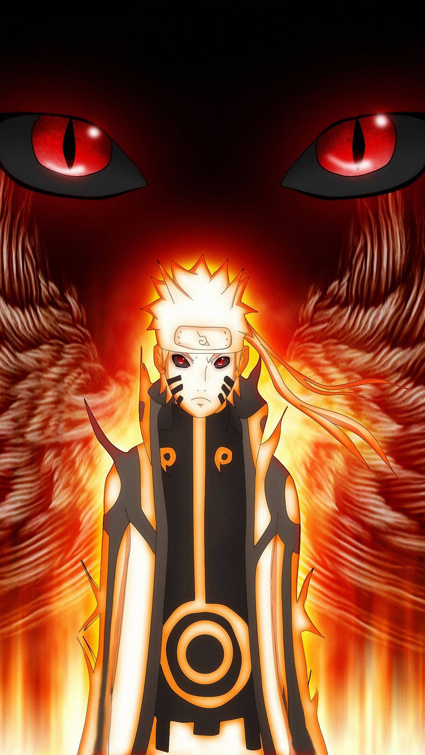 Mahtava Naruto Chakra-tila Kuraman kanssa Taustakuvat