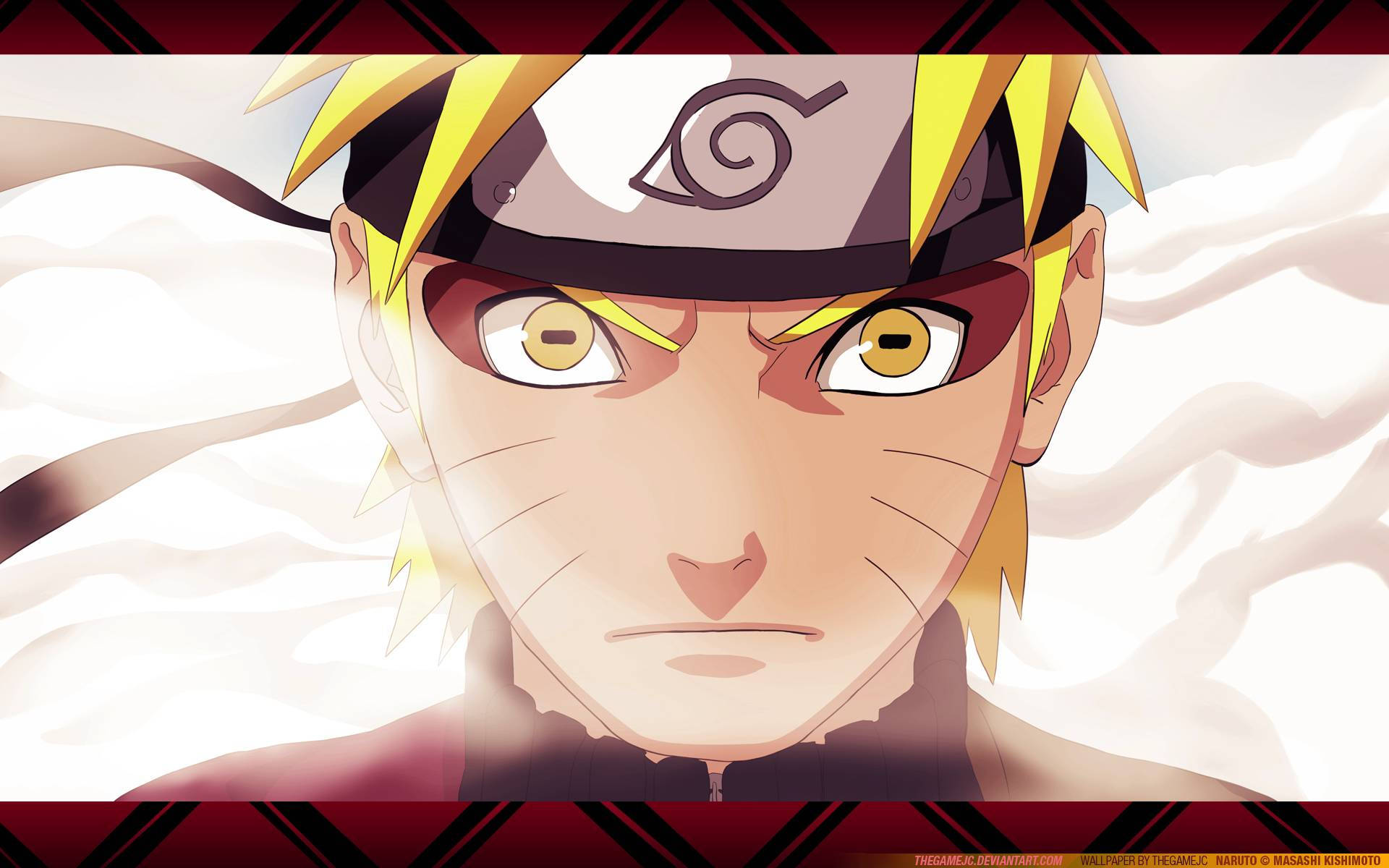 Mahtava Naruto Viisaan Kasvojen Ilme Taustakuvat