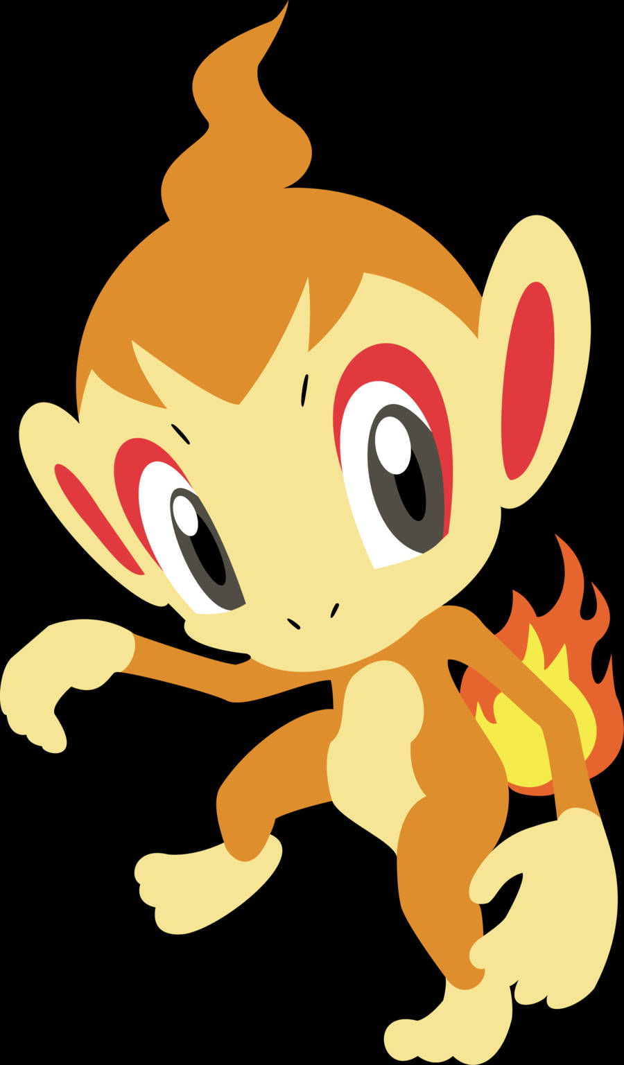 Mahtava Pokemon Chimchar-fanitaide Taustakuvat