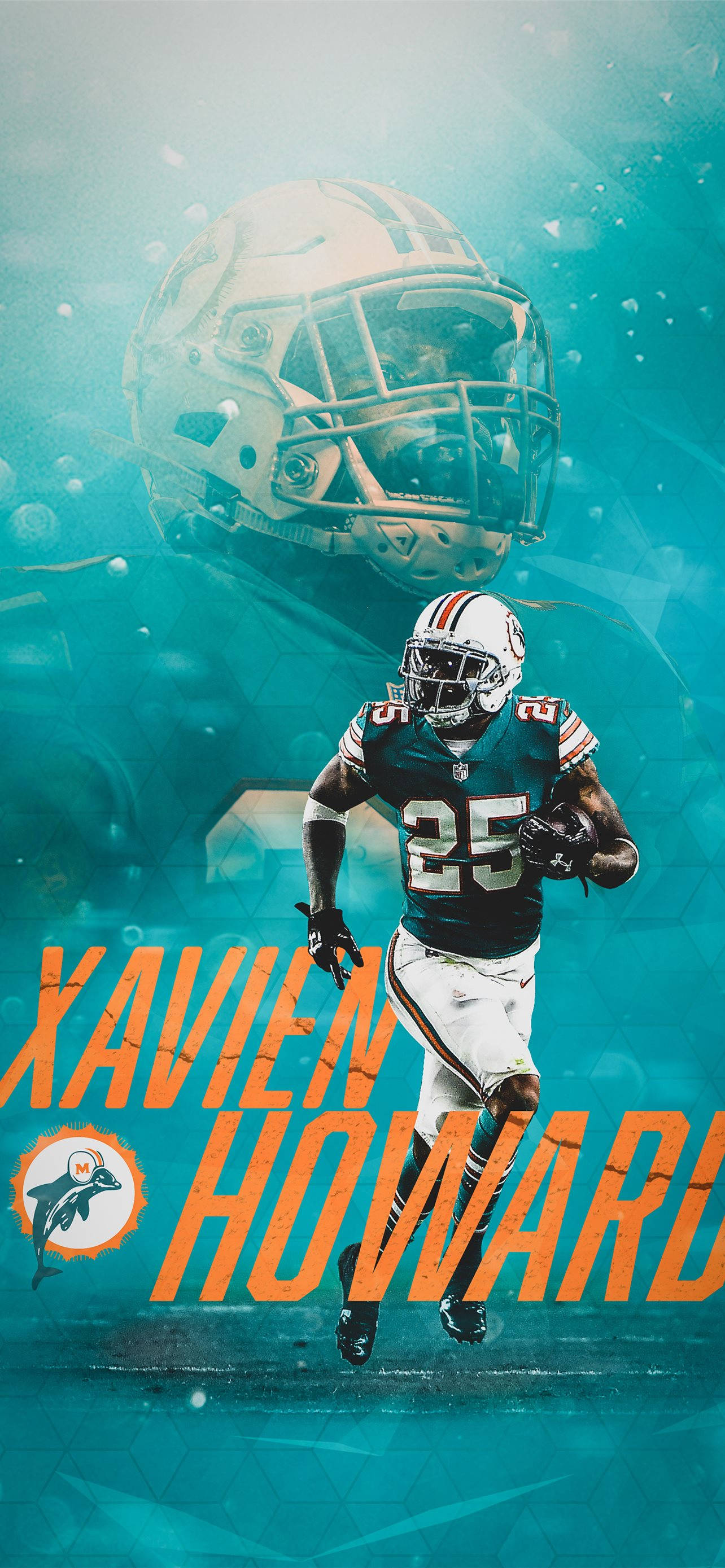 Mahtava taustakuva Miami Dolphins -teemaisesta iPhonesta Taustakuvat