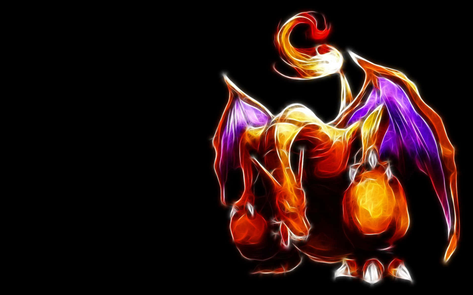 Mahtava tulenhengittävä Charizard toiminnassa Taustakuvat