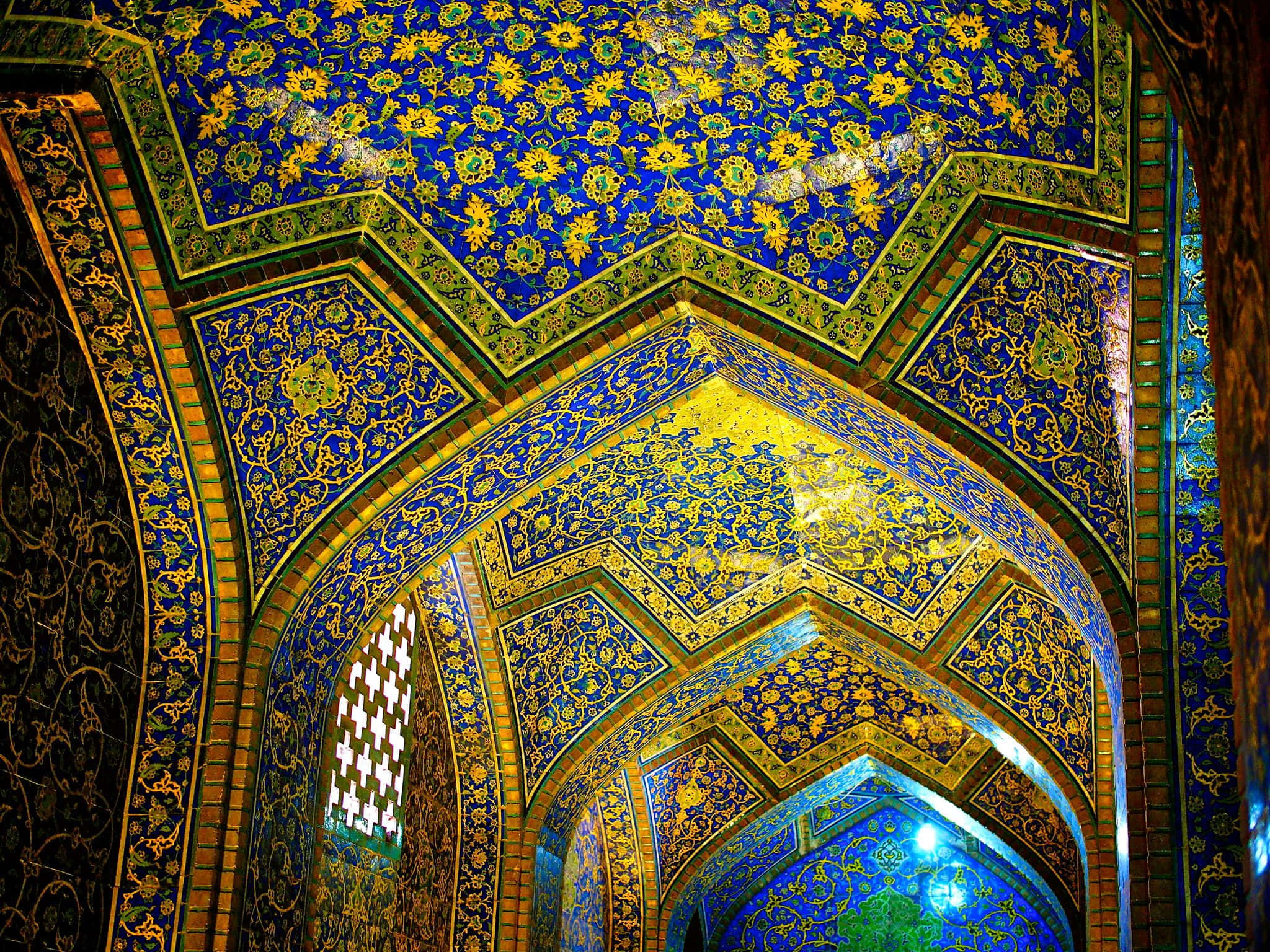 Majestic Sheikh Lotfollahin moskeija Isfahanissa Taustakuvat