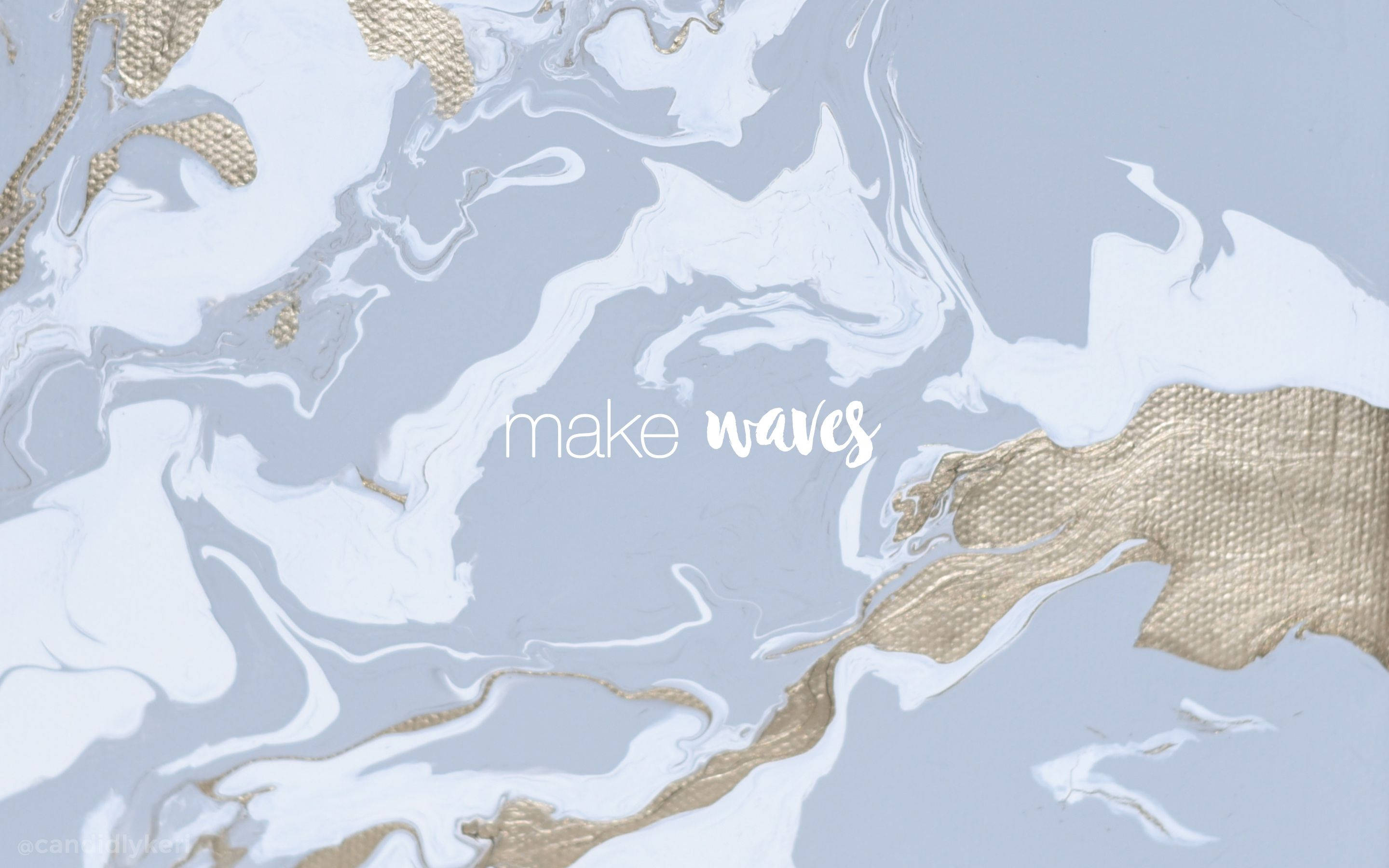 Make Waves -esteettinen Mac Taustakuvat