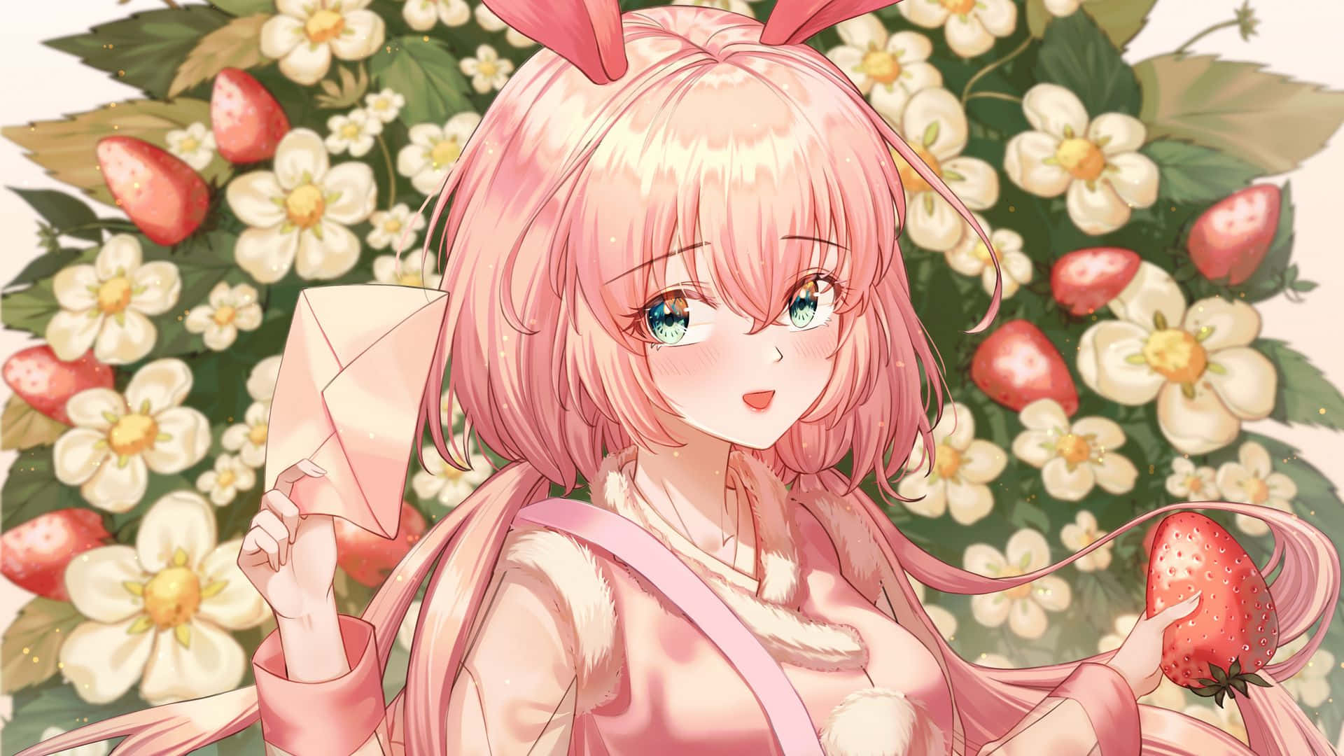 Makea ja unenomainen pinkki anime-estetiikka Taustakuvat