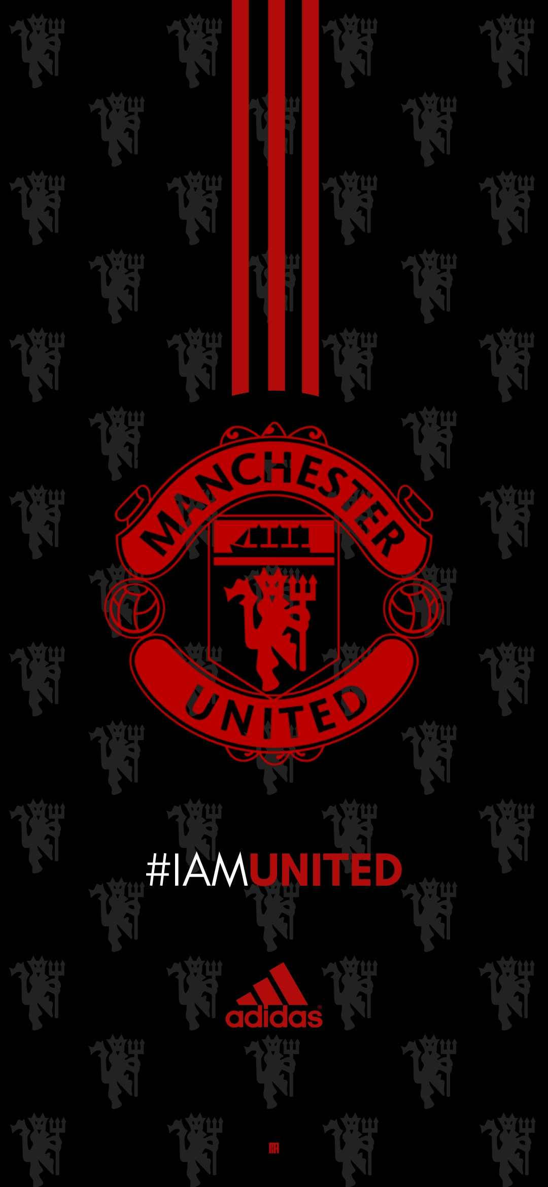 Manchester United Logo Ja Adidas Logo Taustakuvat