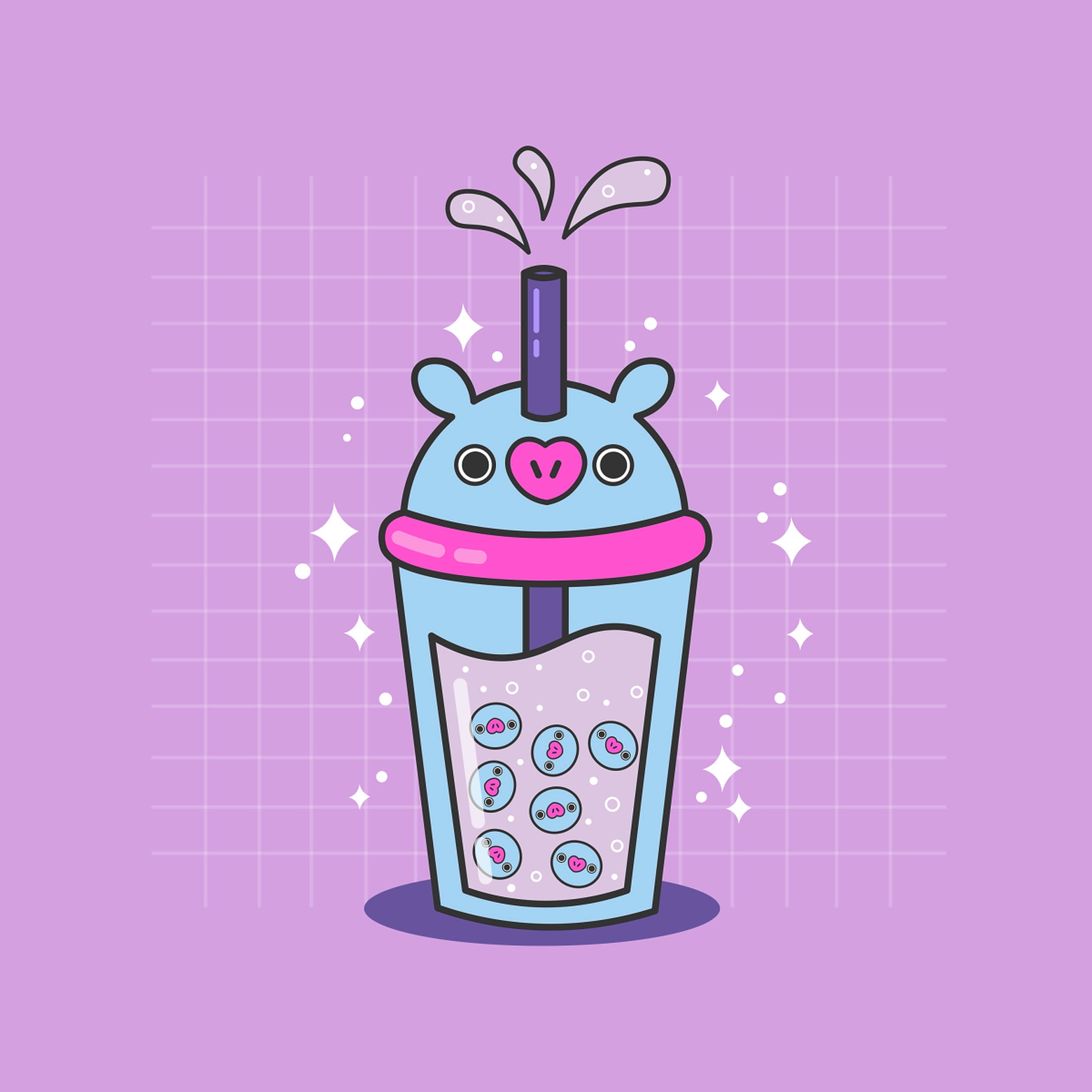 Mang Bt21 Boba-tee Taustakuvat