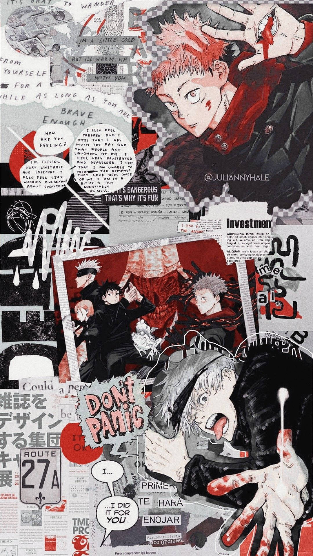 Manga iPhone Jujutsu Kaisen Taustakuvat