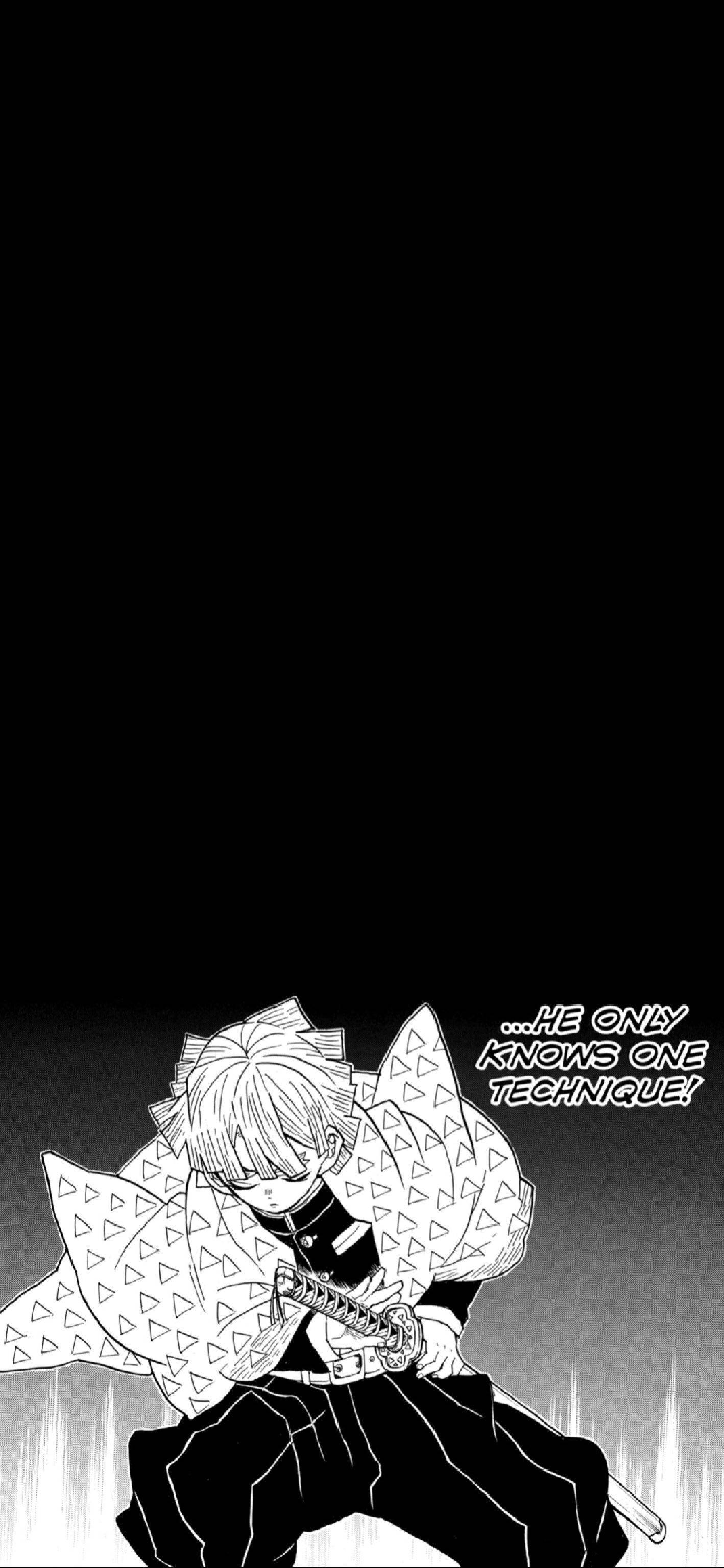 Manga iPhone Zenitsu Agatsuma Taustakuvat