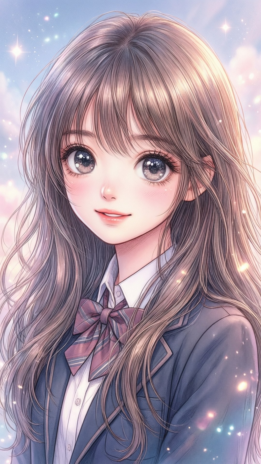 Manga-koulutyttö Taustakuvat