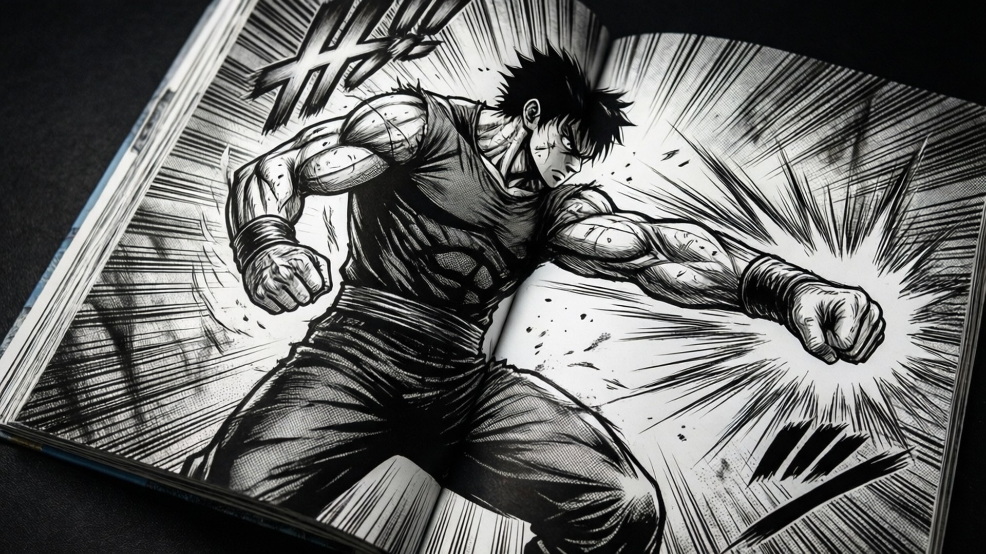Manga-toimintapanelit Taustakuvat