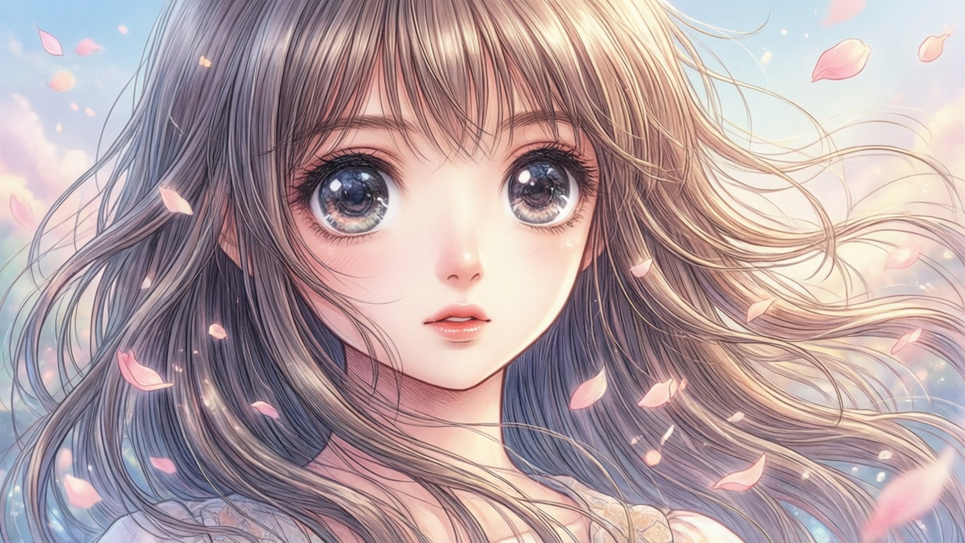 Manga-tyylinen kaunotar Taustakuvat