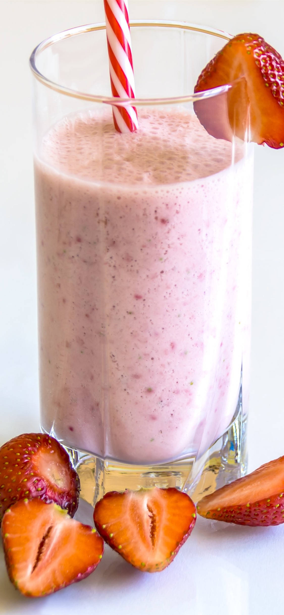 Mansikkamaitosmoothie Taustakuvat
