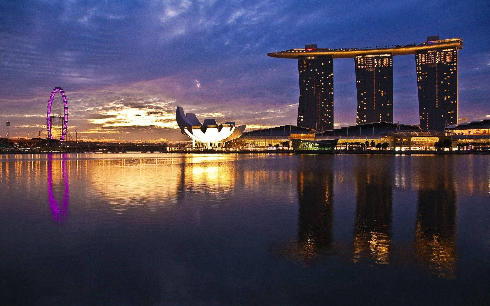 Marina Bay -joen auringonnousu Taustakuvat