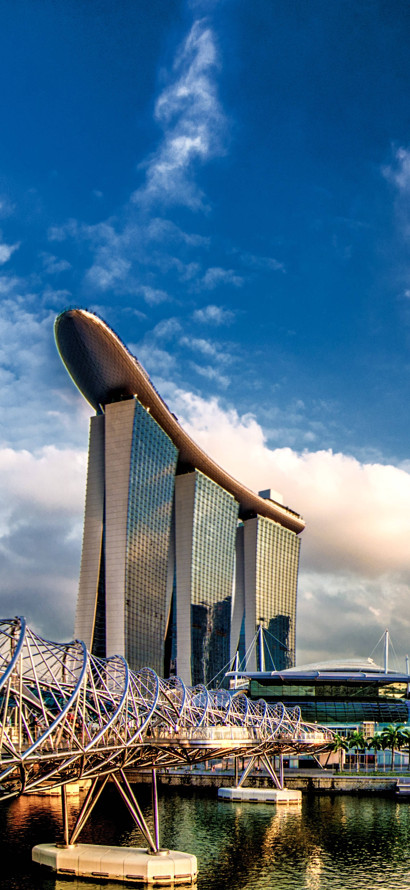 Marina Bay Sands -puhelimen pilvet Taustakuvat