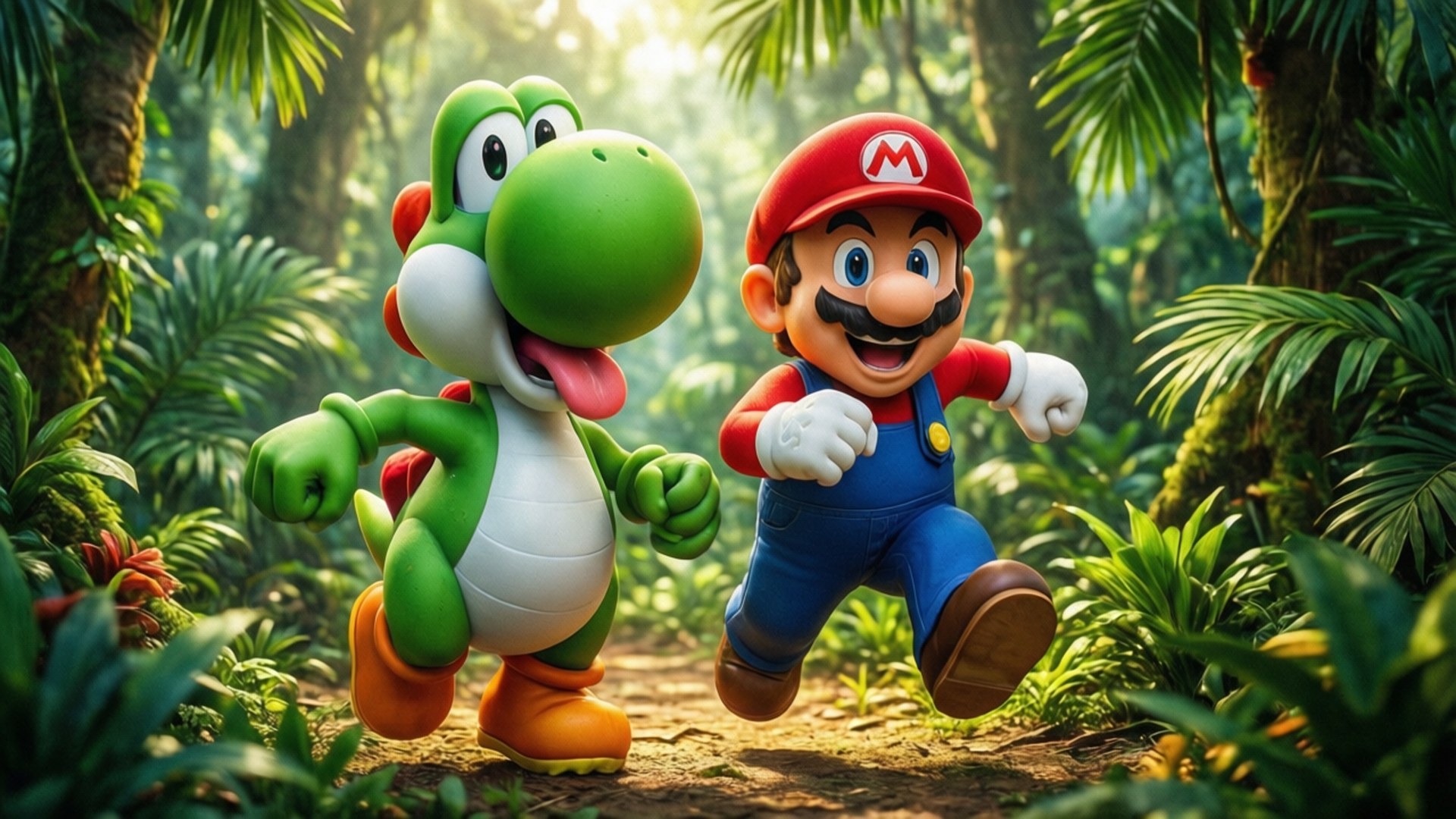 Mario ja Yoshi Taustakuvat