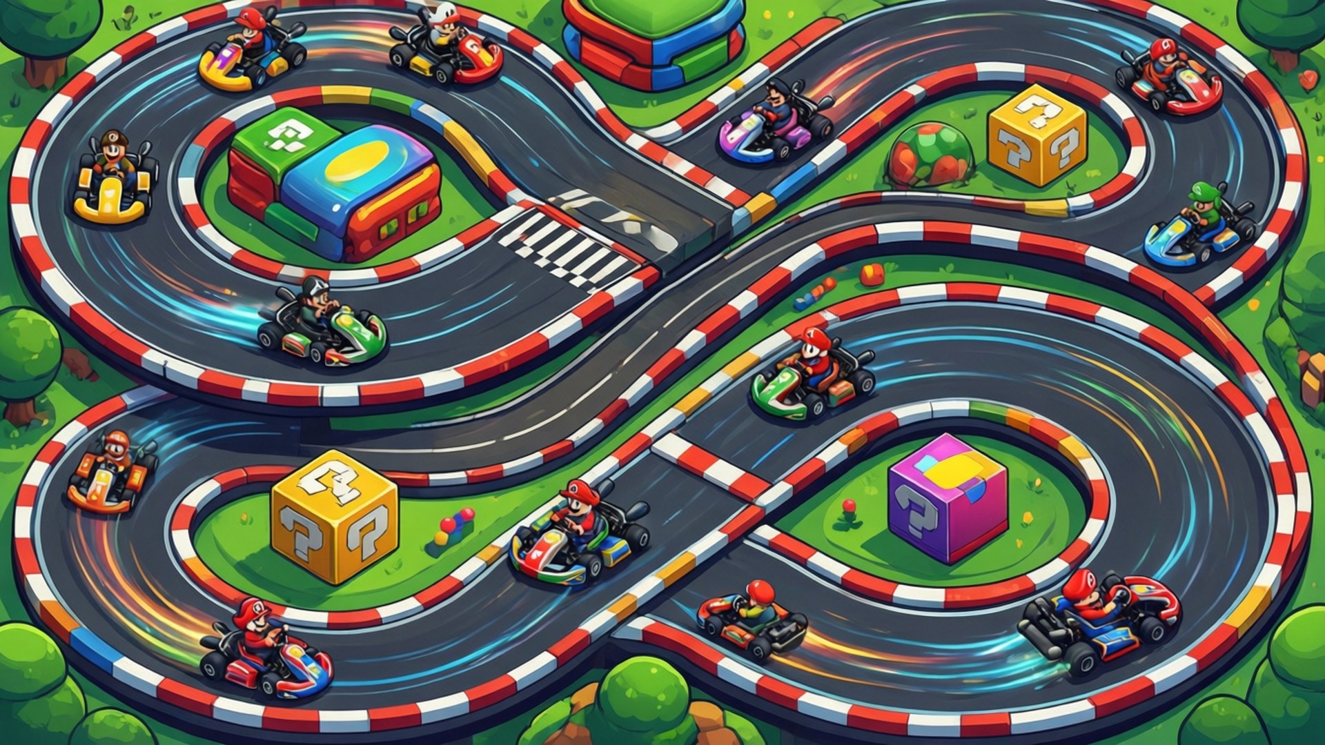 Mario Kart -kilparata Taustakuvat