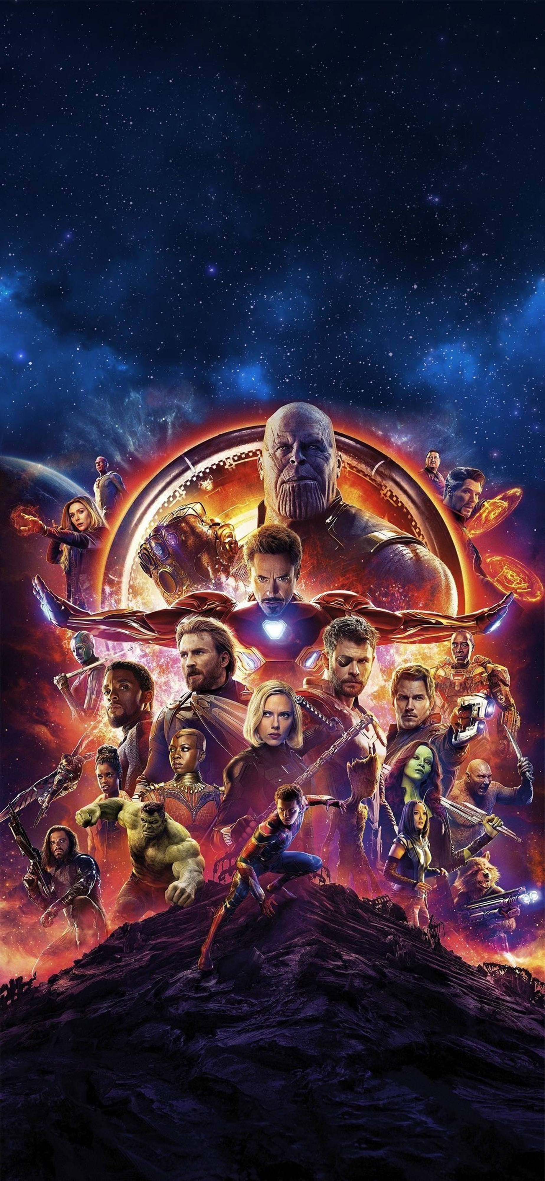 Marvel 4K Puhelin Avengers Infinity War Avaruudessa Taustakuvat