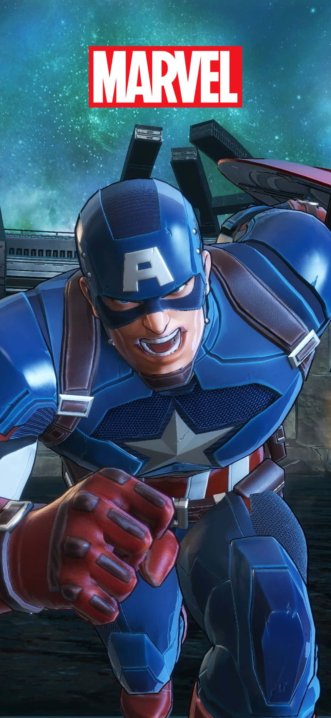 Marvel Ultimate Alliance 3 Kapteeni Amerikka iPhone XS Marvel -tausta Taustakuvat