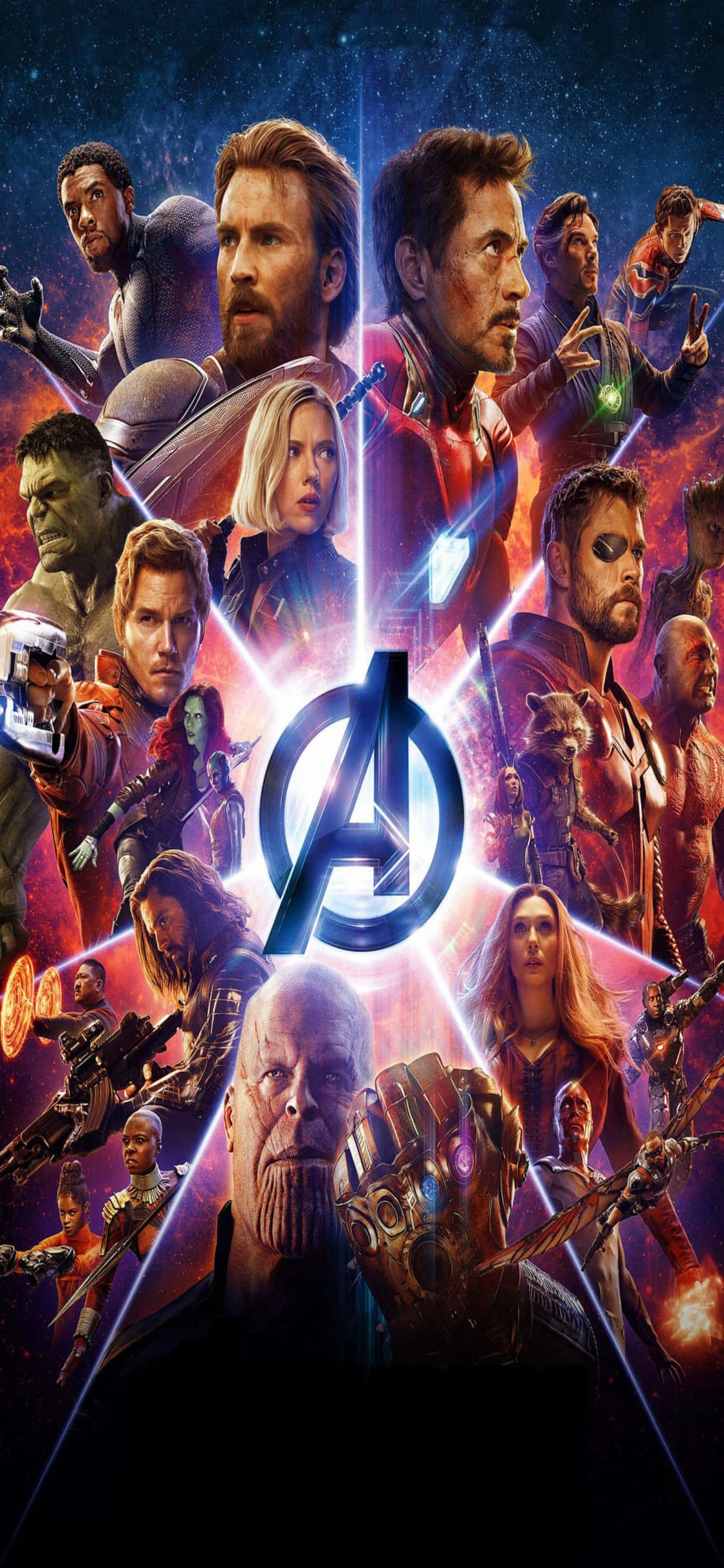 Marvelin Kostajat Yhdistyvät iPhone Xs:n Kanssa Taustakuvat