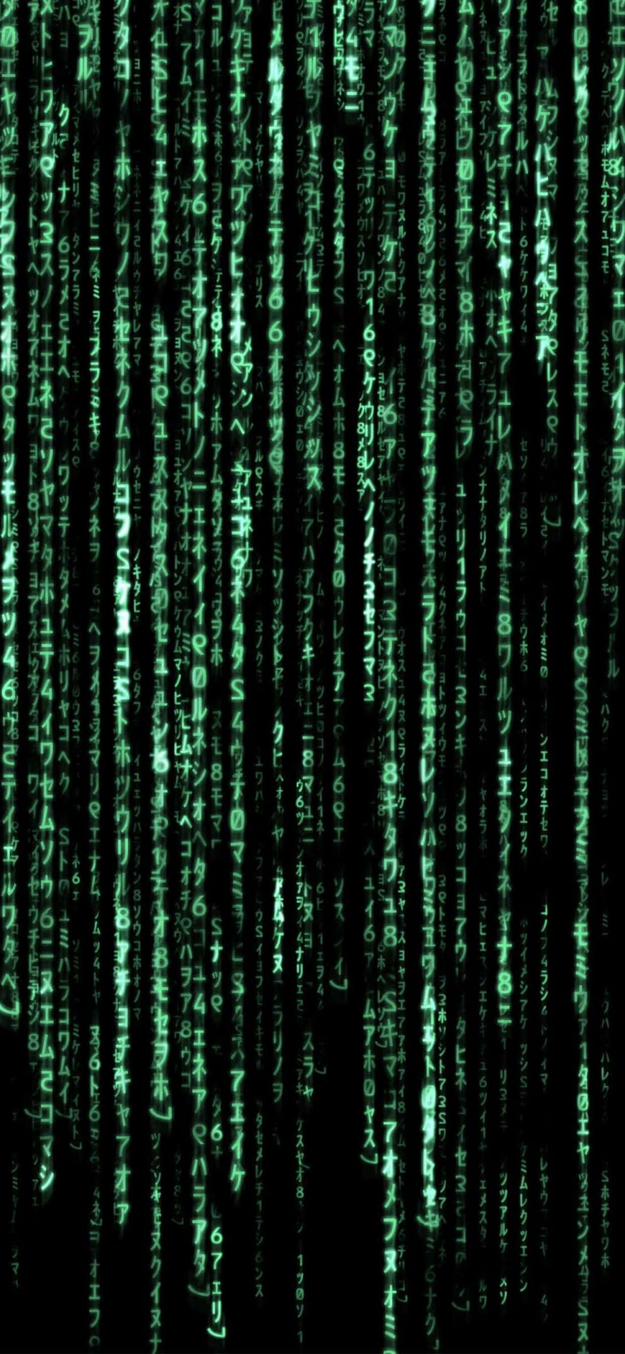 Matrix-koodi näkyy vihreänä Taustakuvat
