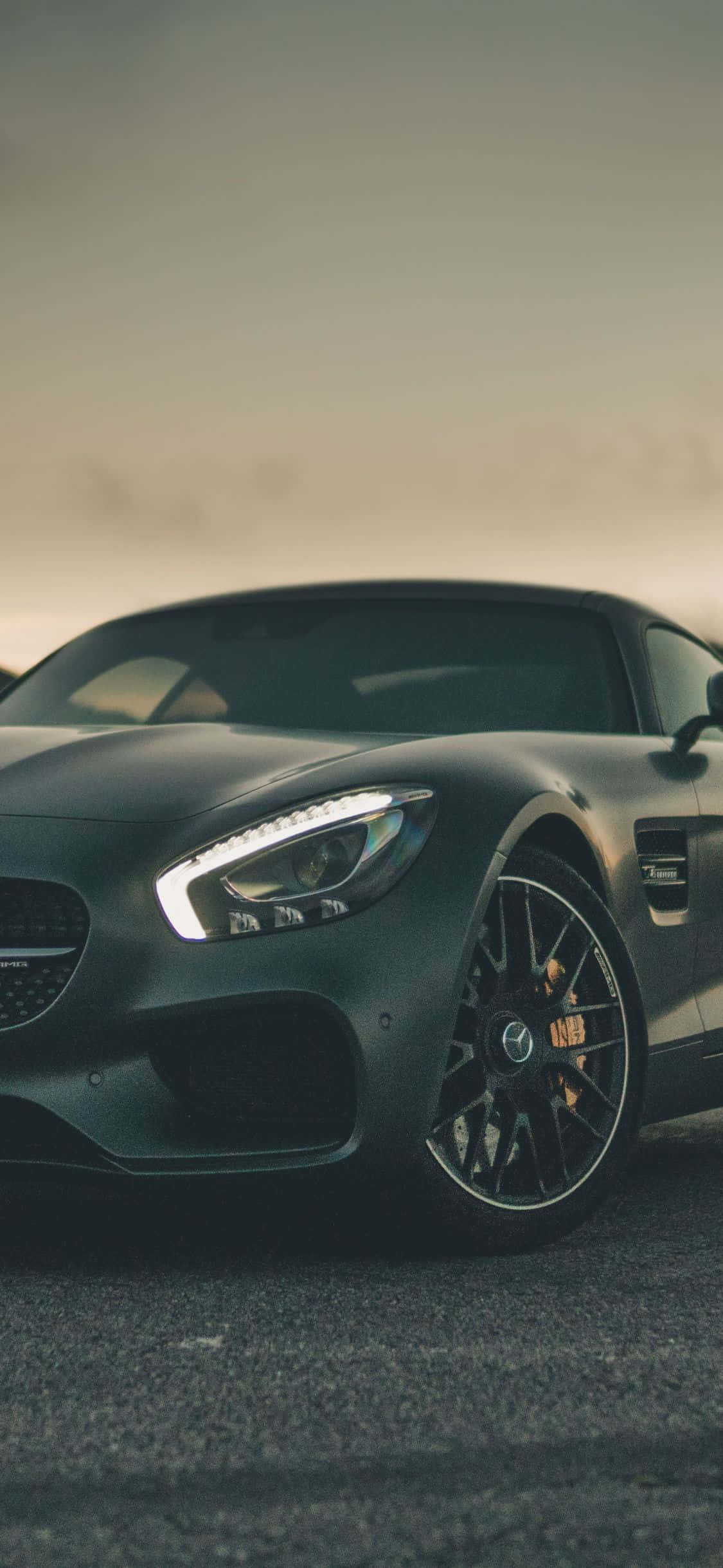 Matta Musta iPhone Xs Mercedes Amg Tausta Taustakuvat
