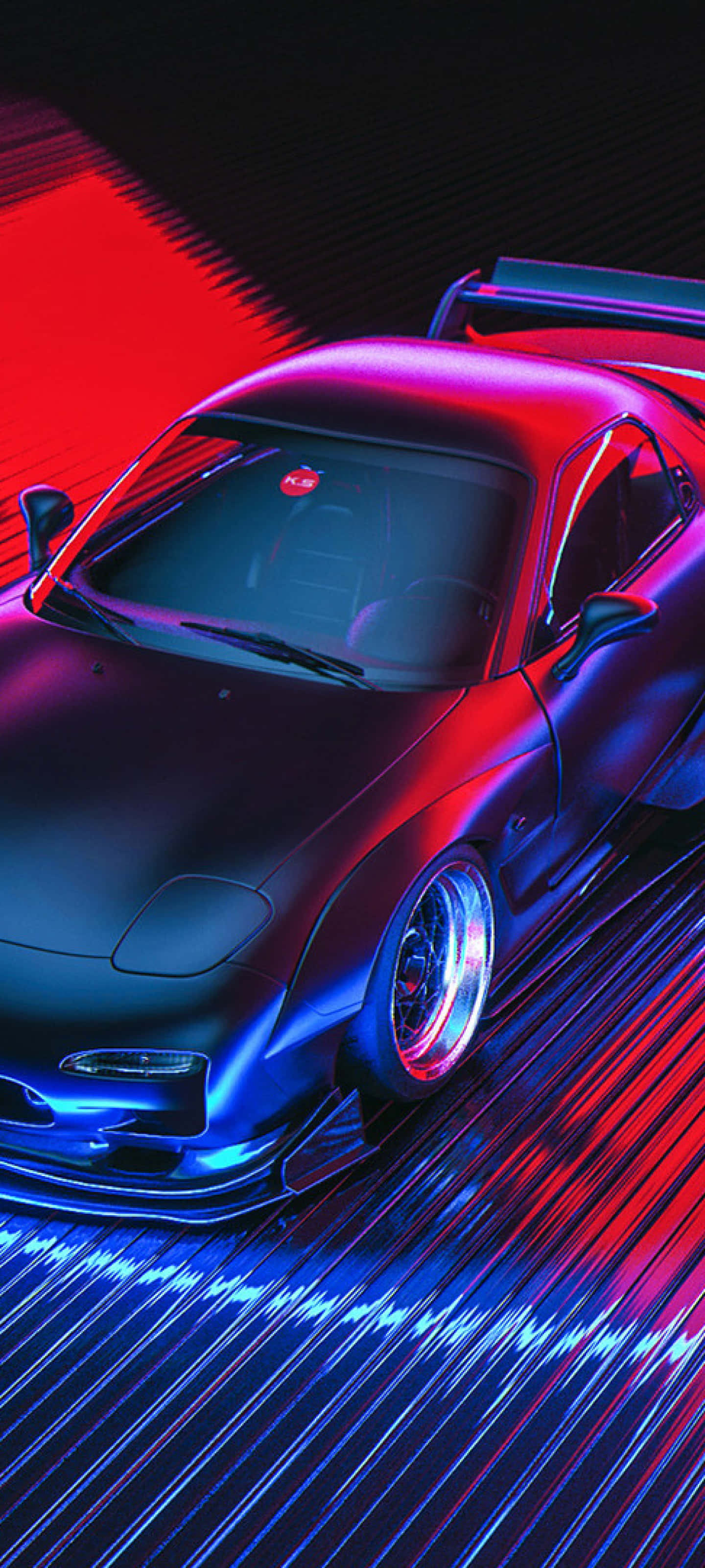 Mazda RX-7 Pixel 3 Need For Speed Heat -taustakuva Taustakuvat